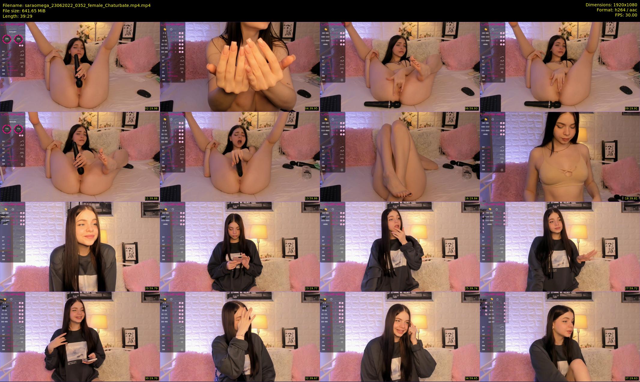 saraomega — 40 minute Chaturbate couple cam show recording, 1080p, Jun 23, 2022