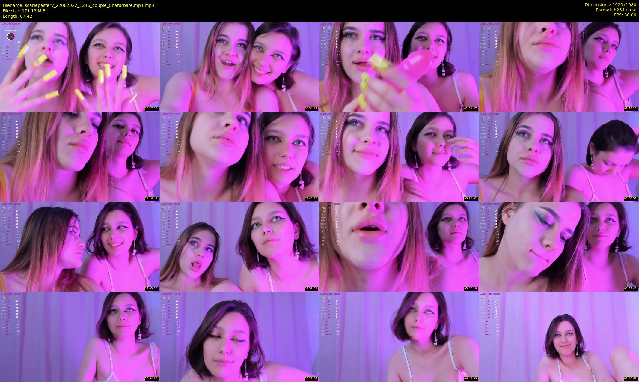 scarlepastery — 8 minute Chaturbate couple cam show recording, 1080p, Jun 22, 2022