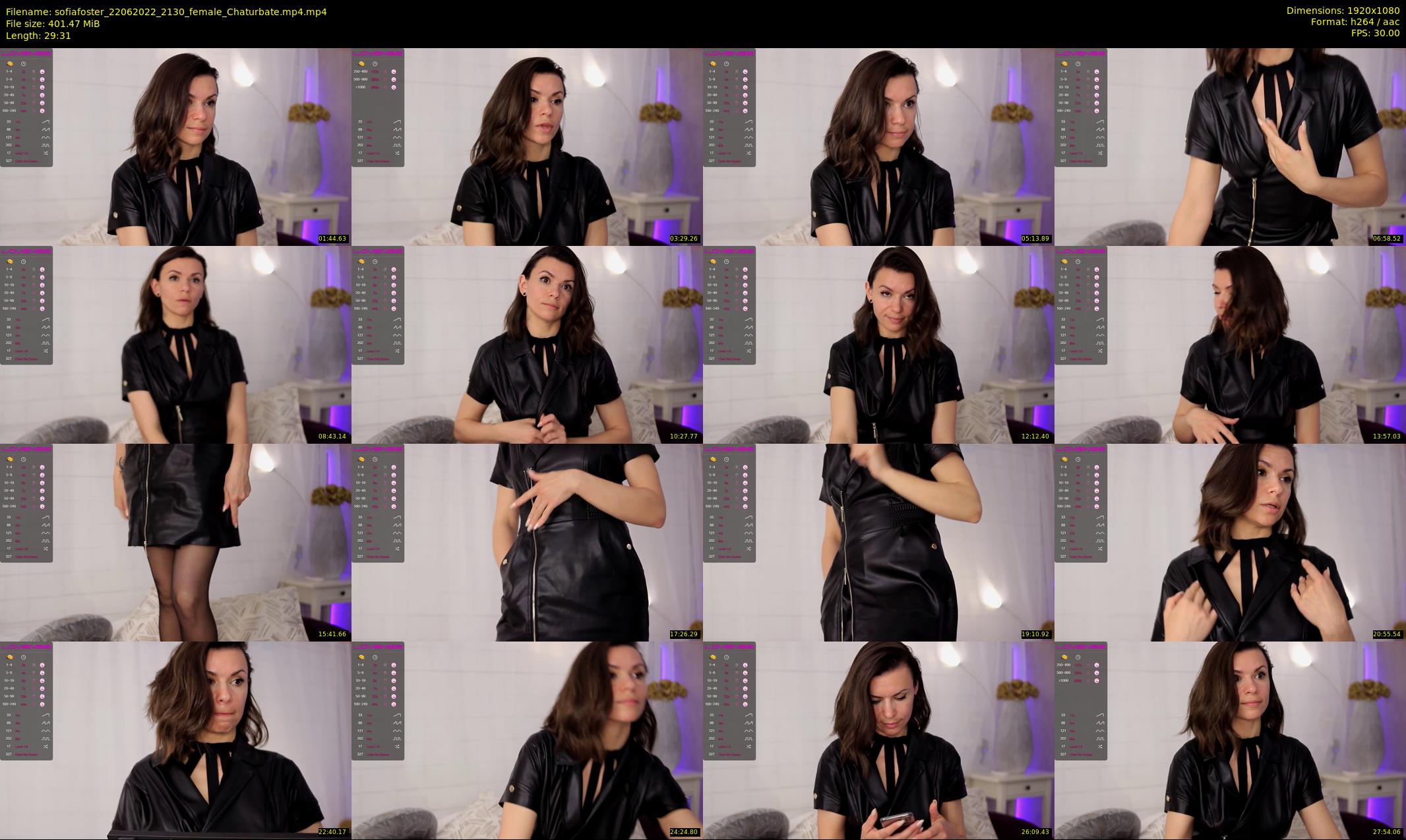 sofiafoster — 30 minute Chaturbate female cam show recording, 1080p, Jun 22, 2022