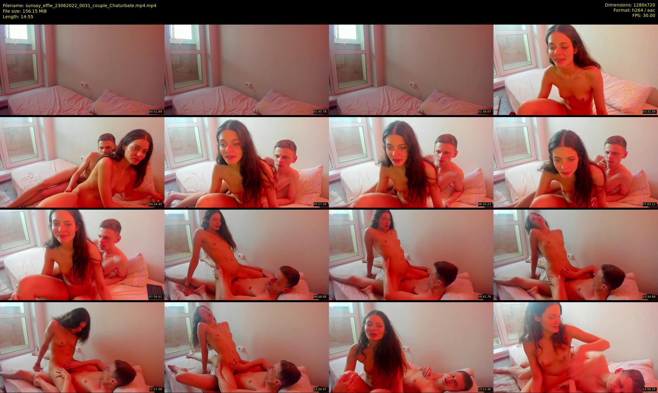 sunsay_effie — 15 minute Chaturbate couple cam show recording, 720p, Jun 23, 2022