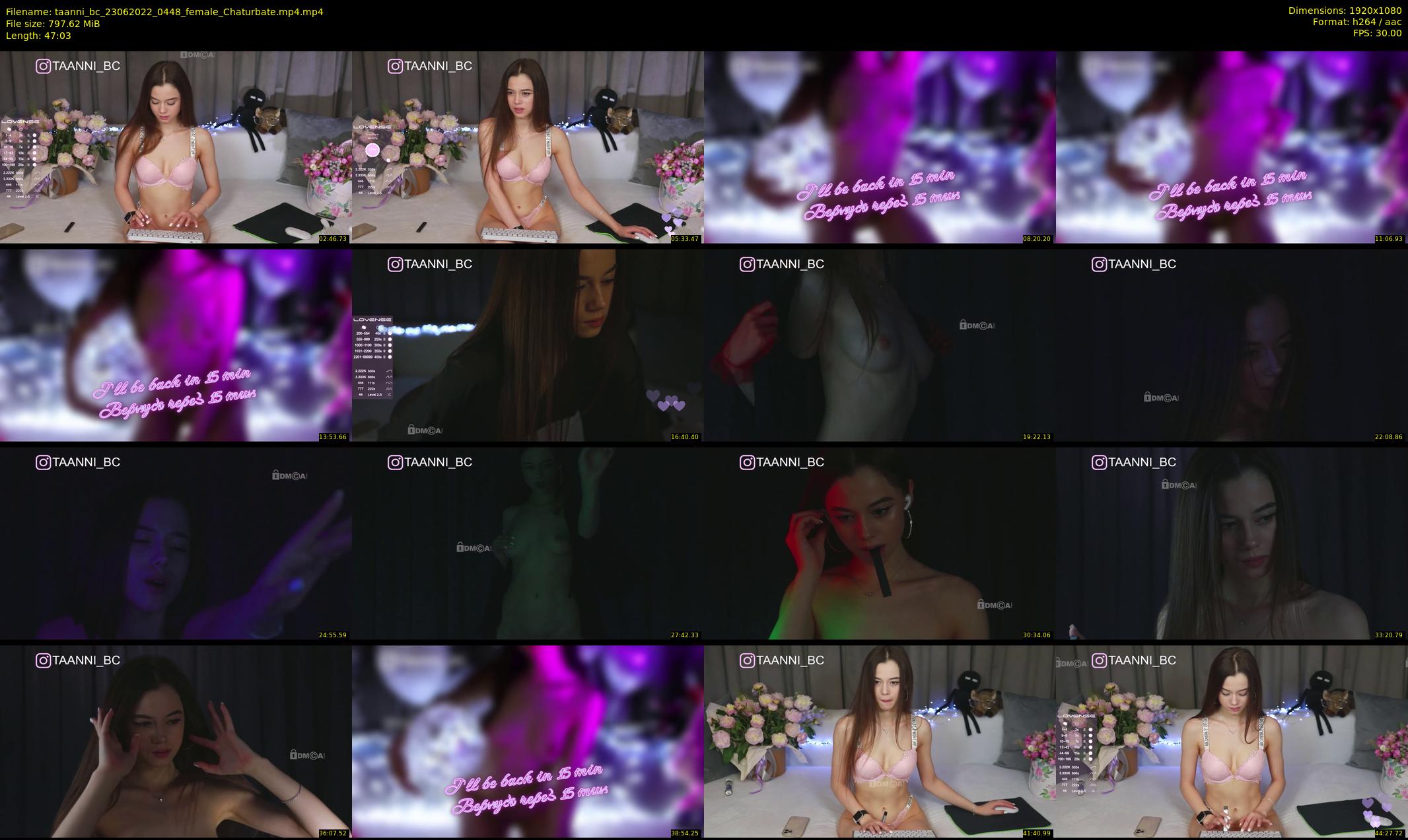 taanni_bc — 48 minute Chaturbate female cam show recording, 1080p, Jun 23, 2022
