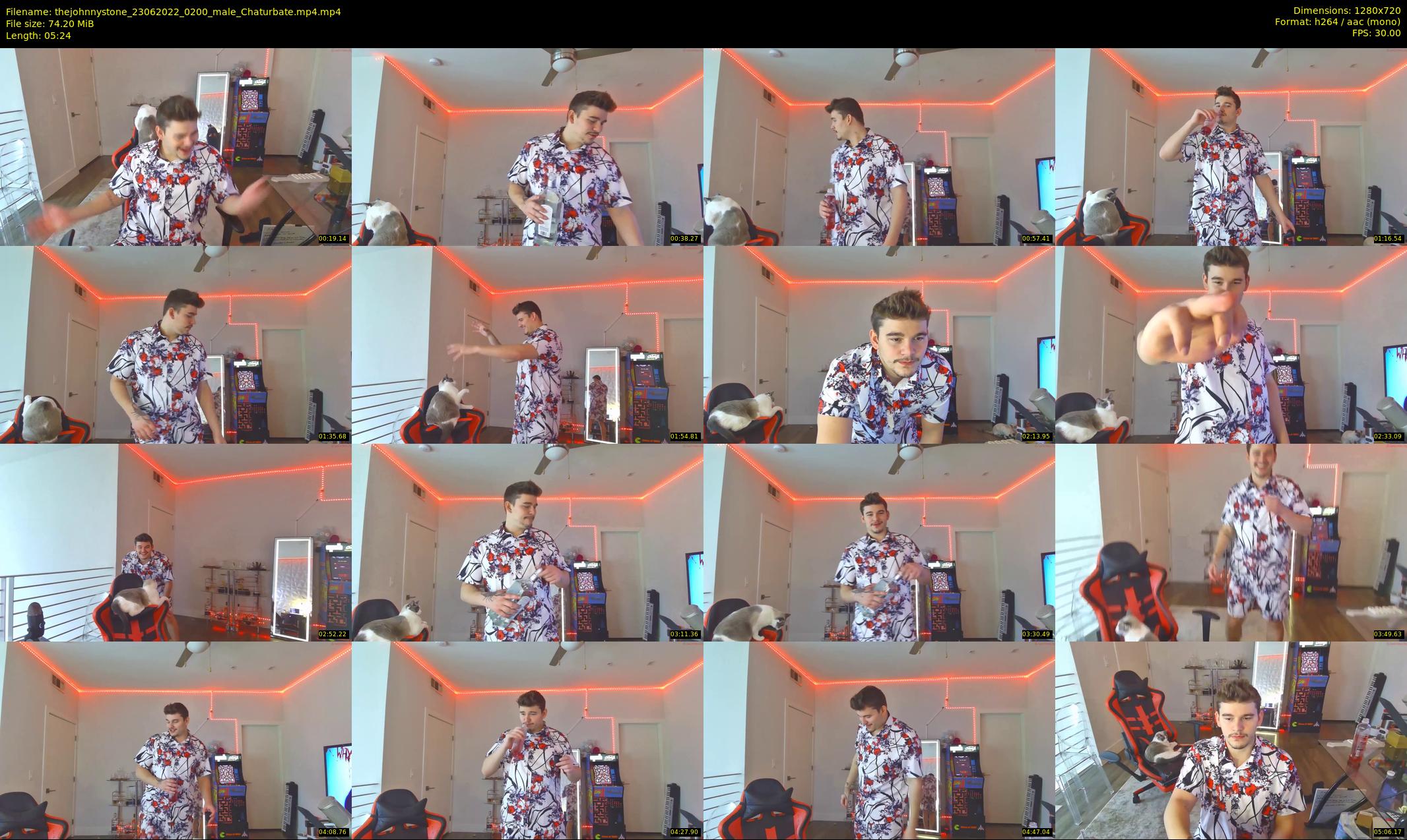 thejohnnystone — 6 minute Chaturbate male cam show recording, 720p, Jun 23, 2022
