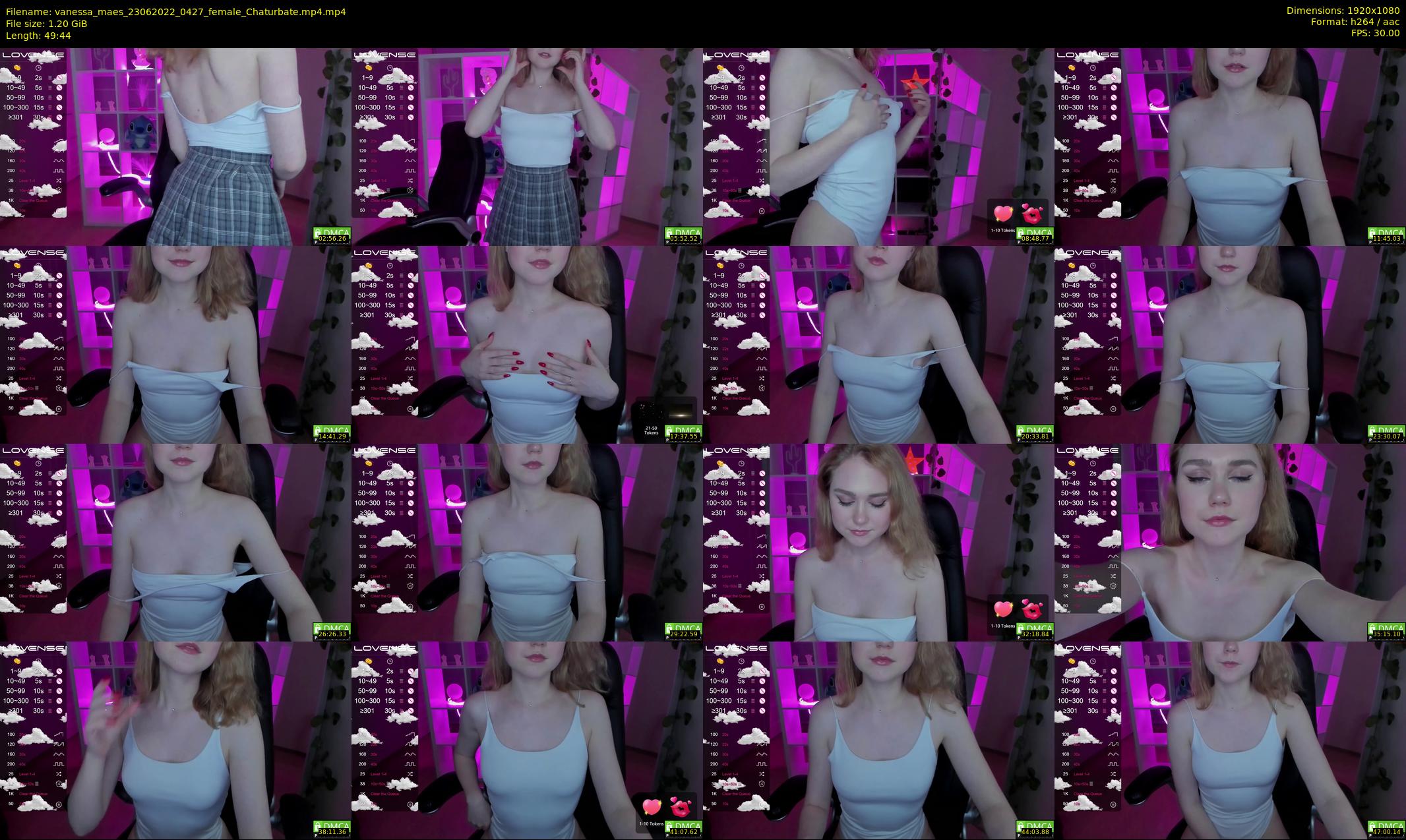 vanessa_maes — 50 minute Chaturbate female cam show recording, 1080p, Jun 23, 2022