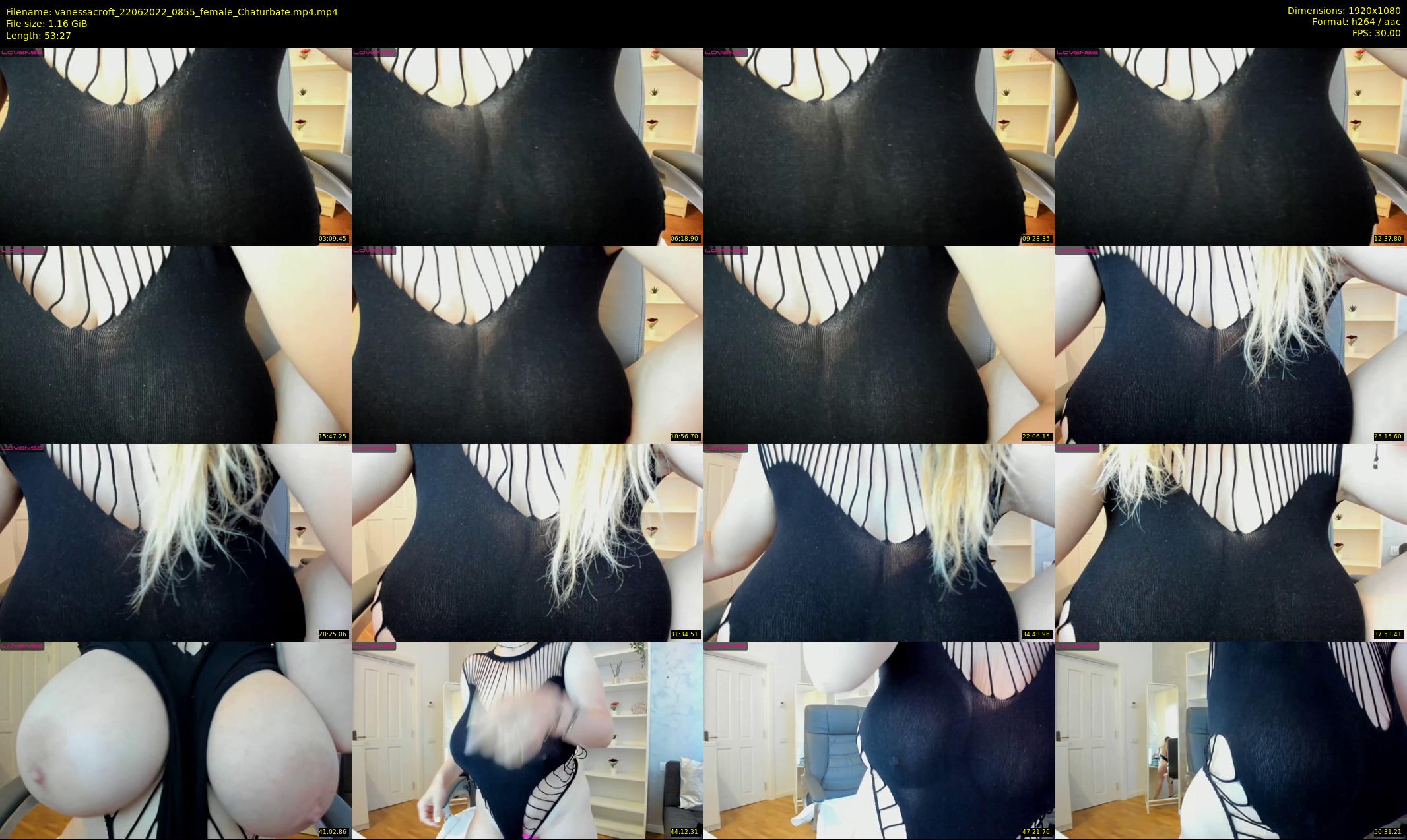 vanessacroft — 54 minute Chaturbate female cam show recording, 1080p, Jun 22, 2022