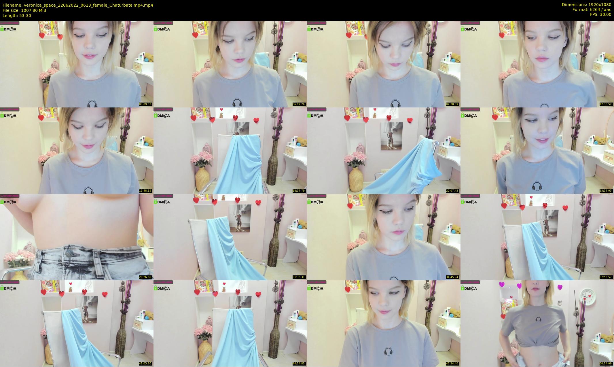 veronica_space — 54 minute Chaturbate female cam show recording, 1080p, Jun 22, 2022