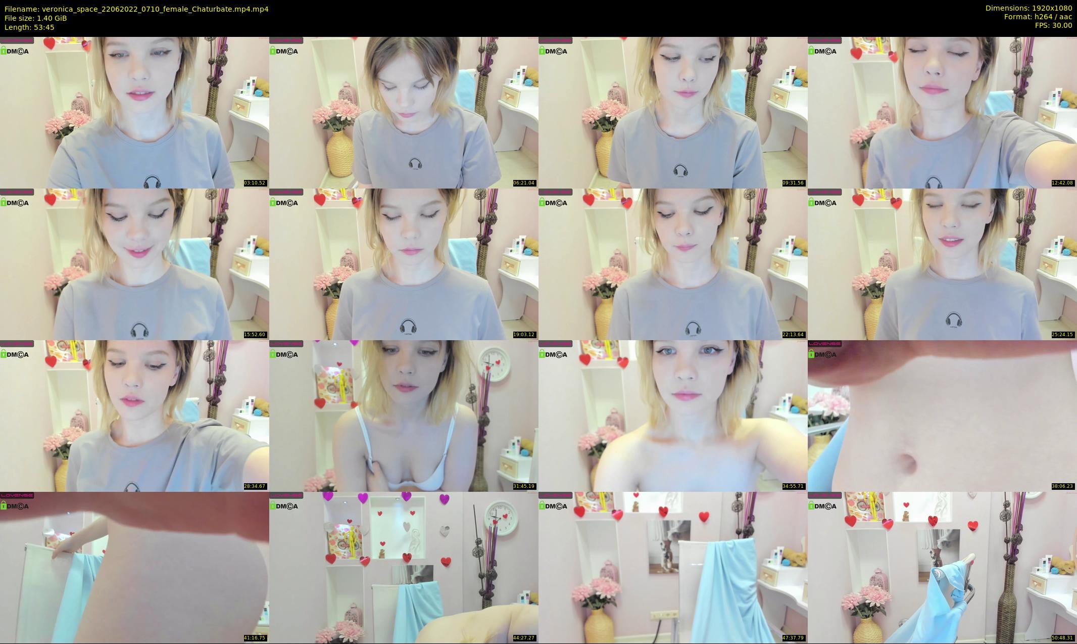 veronica_space — 54 minute Chaturbate female cam show recording, 1080p, Jun 22, 2022