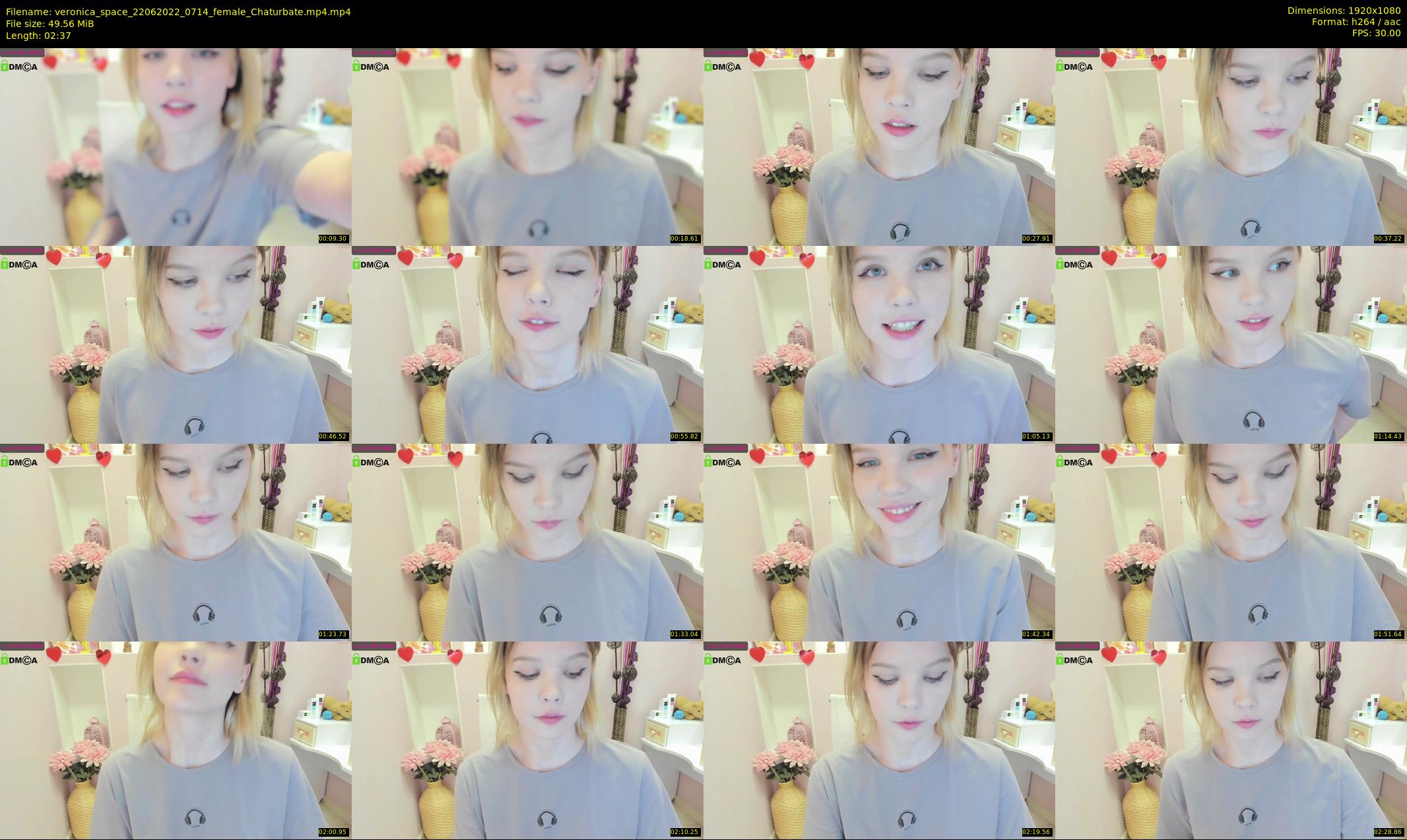 veronica_space — 3 minute Chaturbate female cam show recording, 1080p, Jun 22, 2022