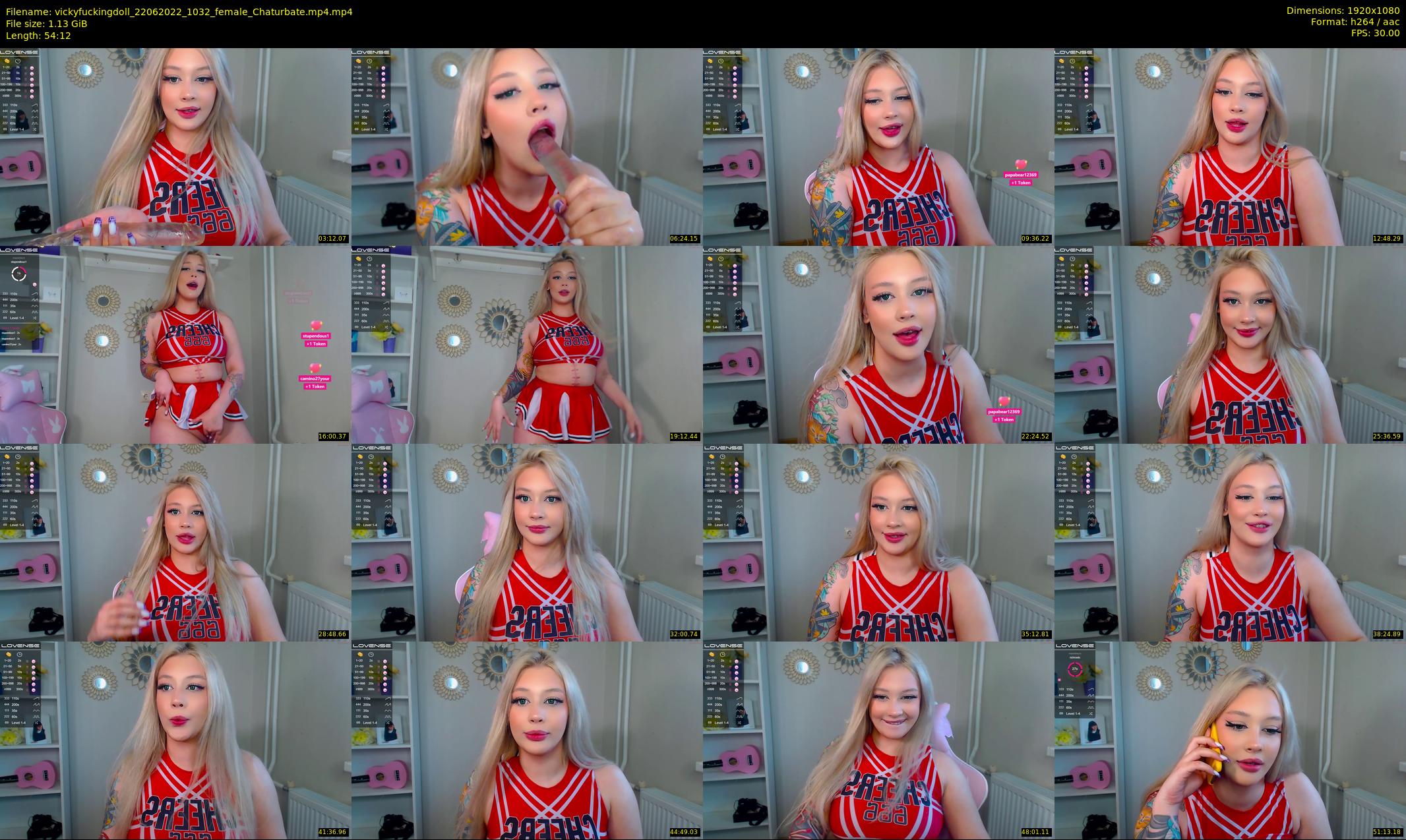 vickyfuckingdoll — 55 minute Chaturbate female cam show recording, 1080p, Jun 22, 2022