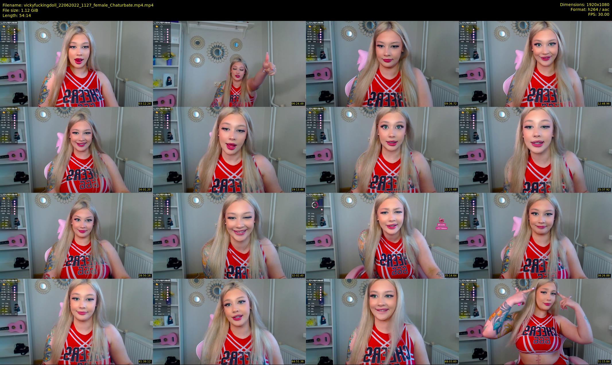 vickyfuckingdoll — 55 minute Chaturbate female cam show recording, 1080p, Jun 22, 2022