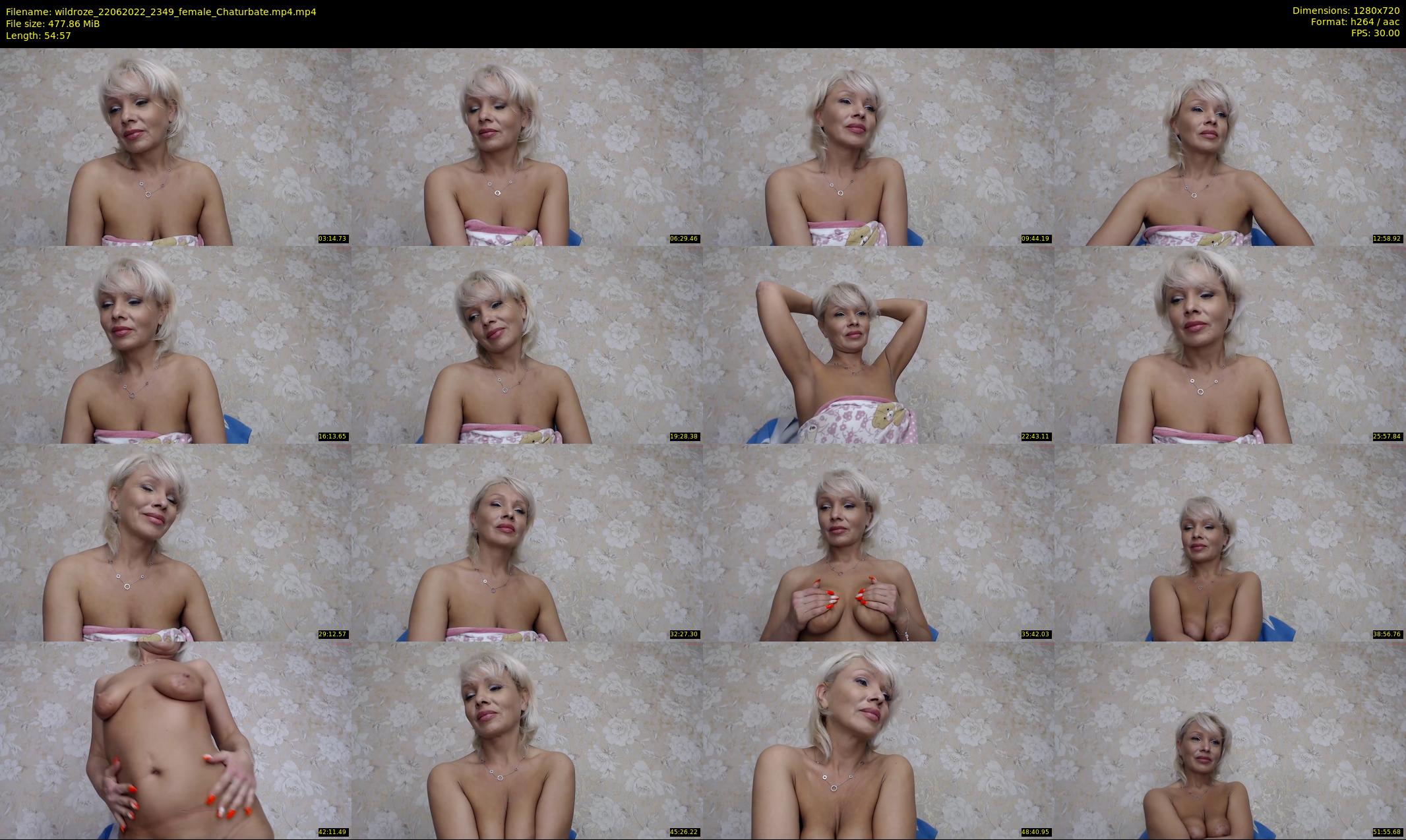 wildroze — 55 minute Chaturbate female cam show recording, 720p, Jun 22, 2022