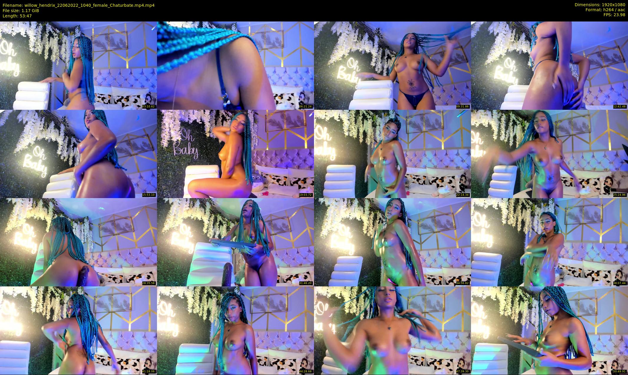willow_hendrix — 54 minute Chaturbate female cam show recording, 1080p, Jun 22, 2022