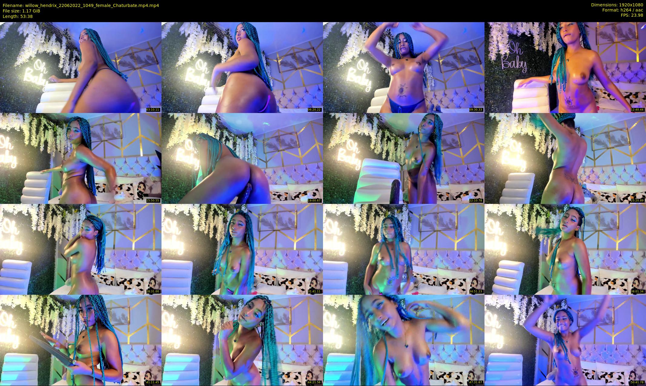 willow_hendrix — 54 minute Chaturbate female cam show recording, 1080p, Jun 22, 2022