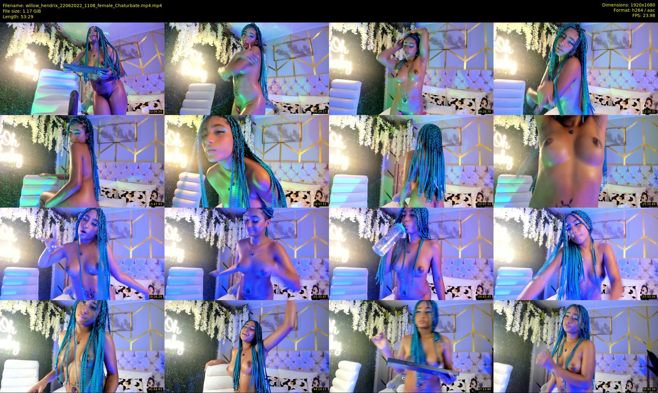 willow_hendrix — 54 minute Chaturbate female cam show recording, 1080p, Jun 22, 2022