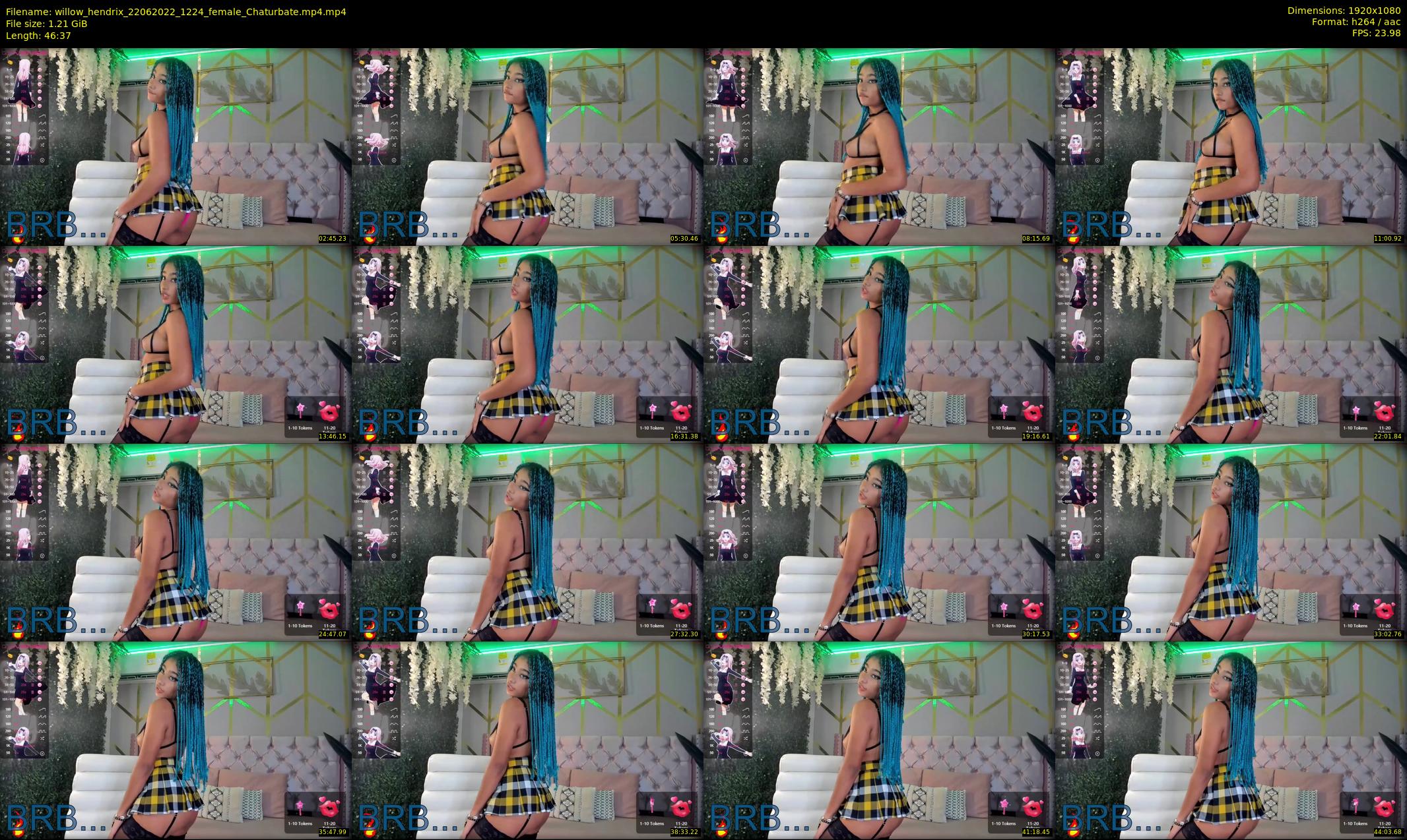 willow_hendrix — 47 minute Chaturbate female cam show recording, 1080p, Jun 22, 2022