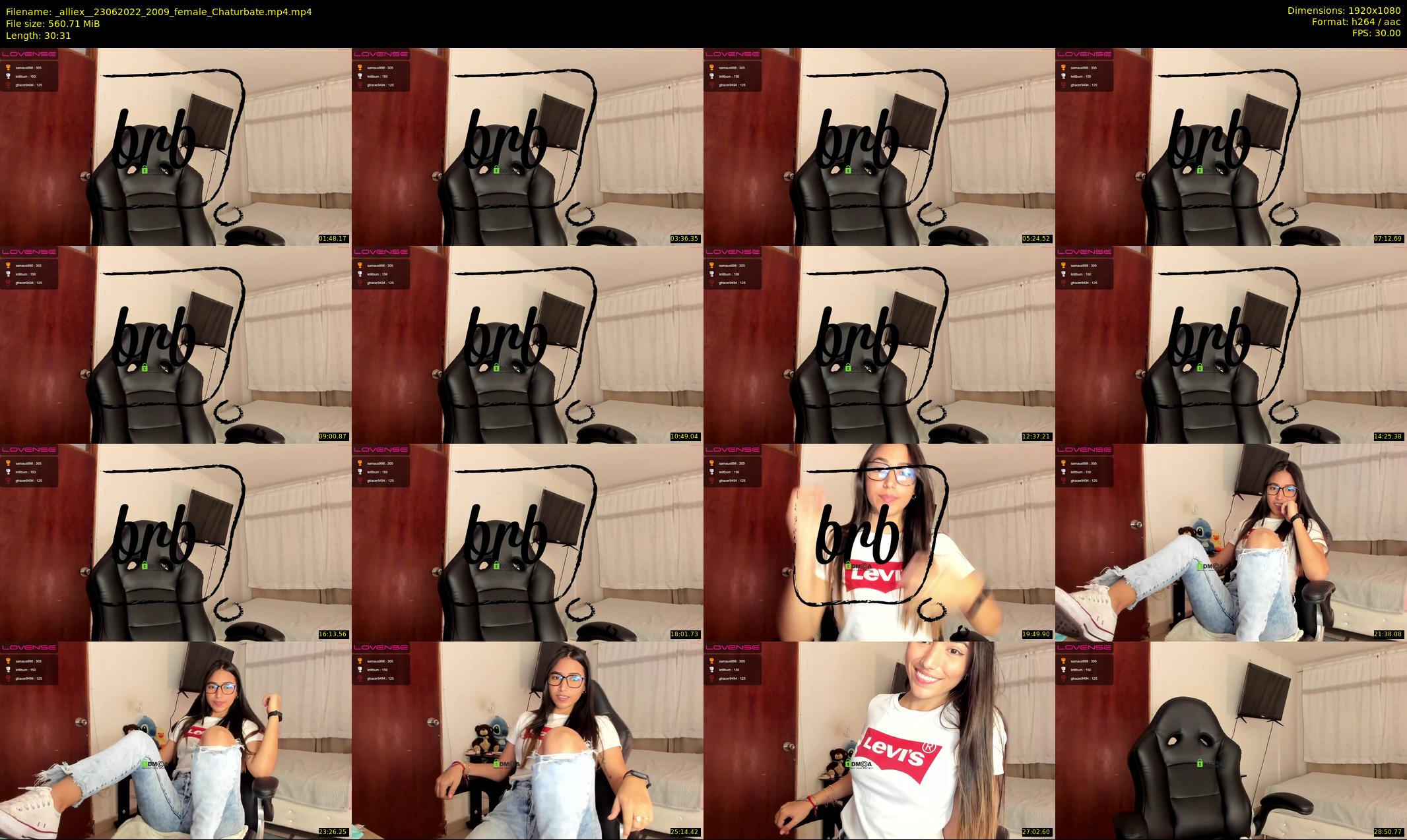 _alliex_ — 31 minute Chaturbate female cam show recording, 1080p, Jun 23, 2022