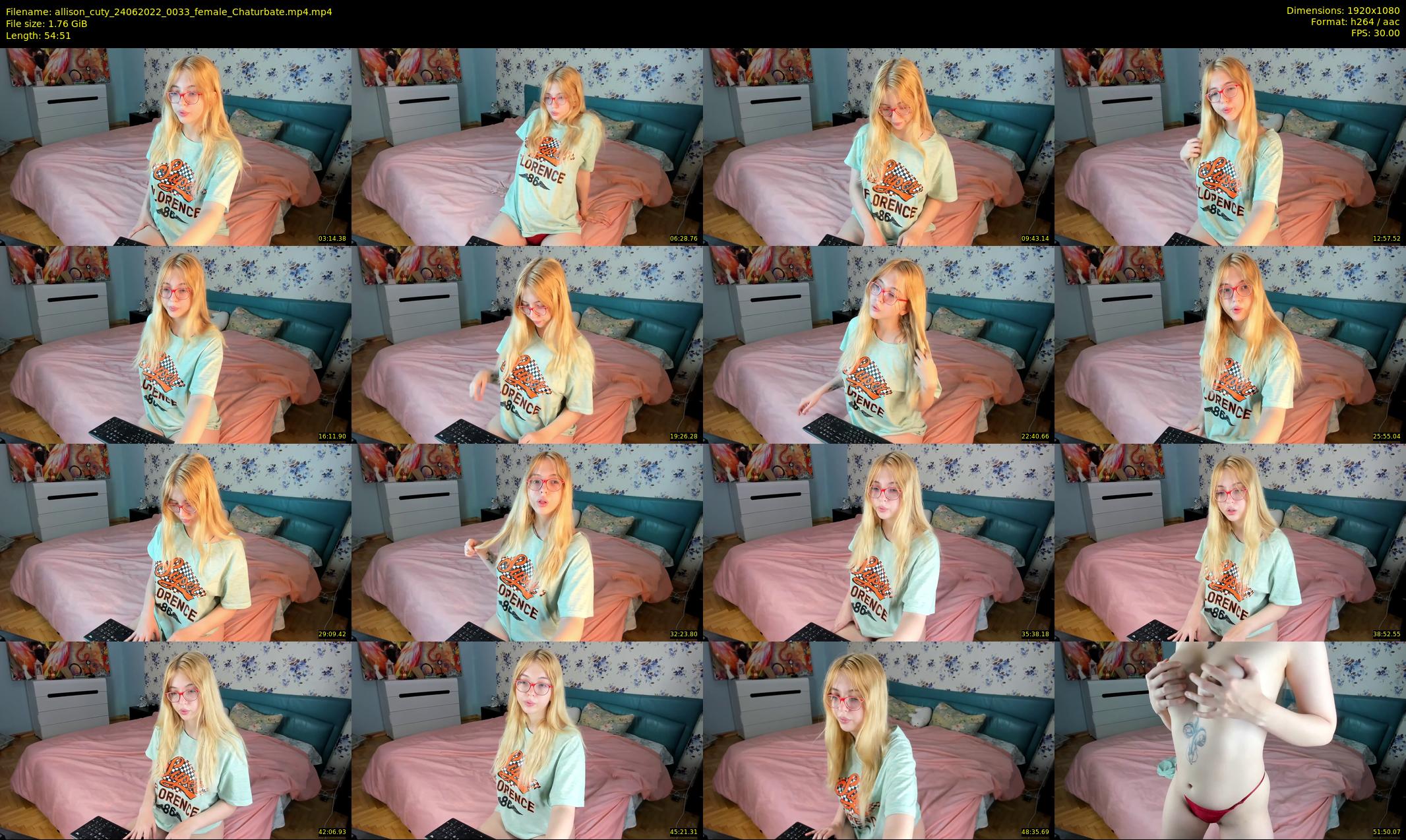allison_cuty — 55 minute Chaturbate female cam show recording, 1080p, Jun 24, 2022