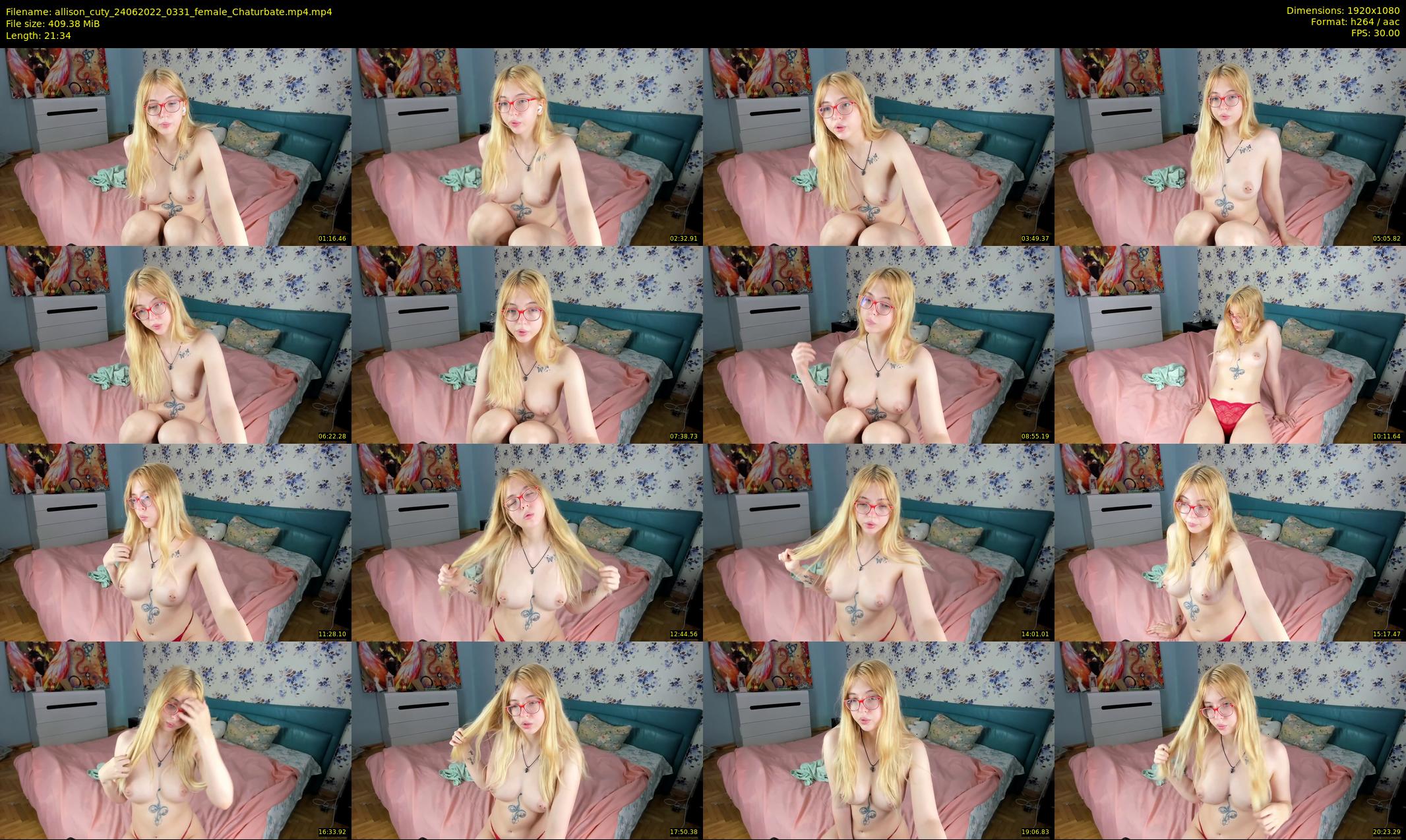 allison_cuty — 22 minute Chaturbate female cam show recording, 1080p, Jun 24, 2022