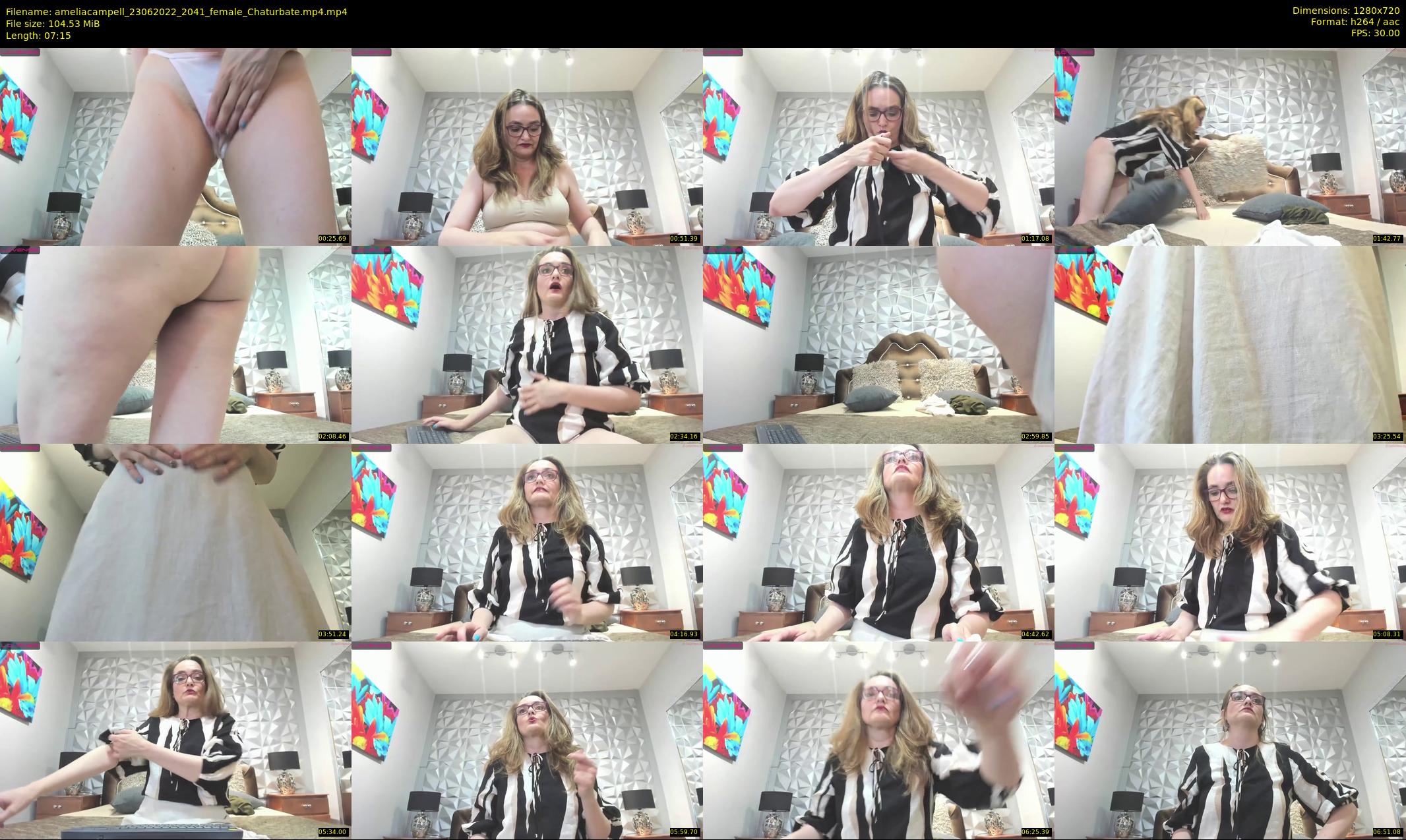 ameliacampell — 8 minute Chaturbate female cam show recording, 720p, Jun 23, 2022
