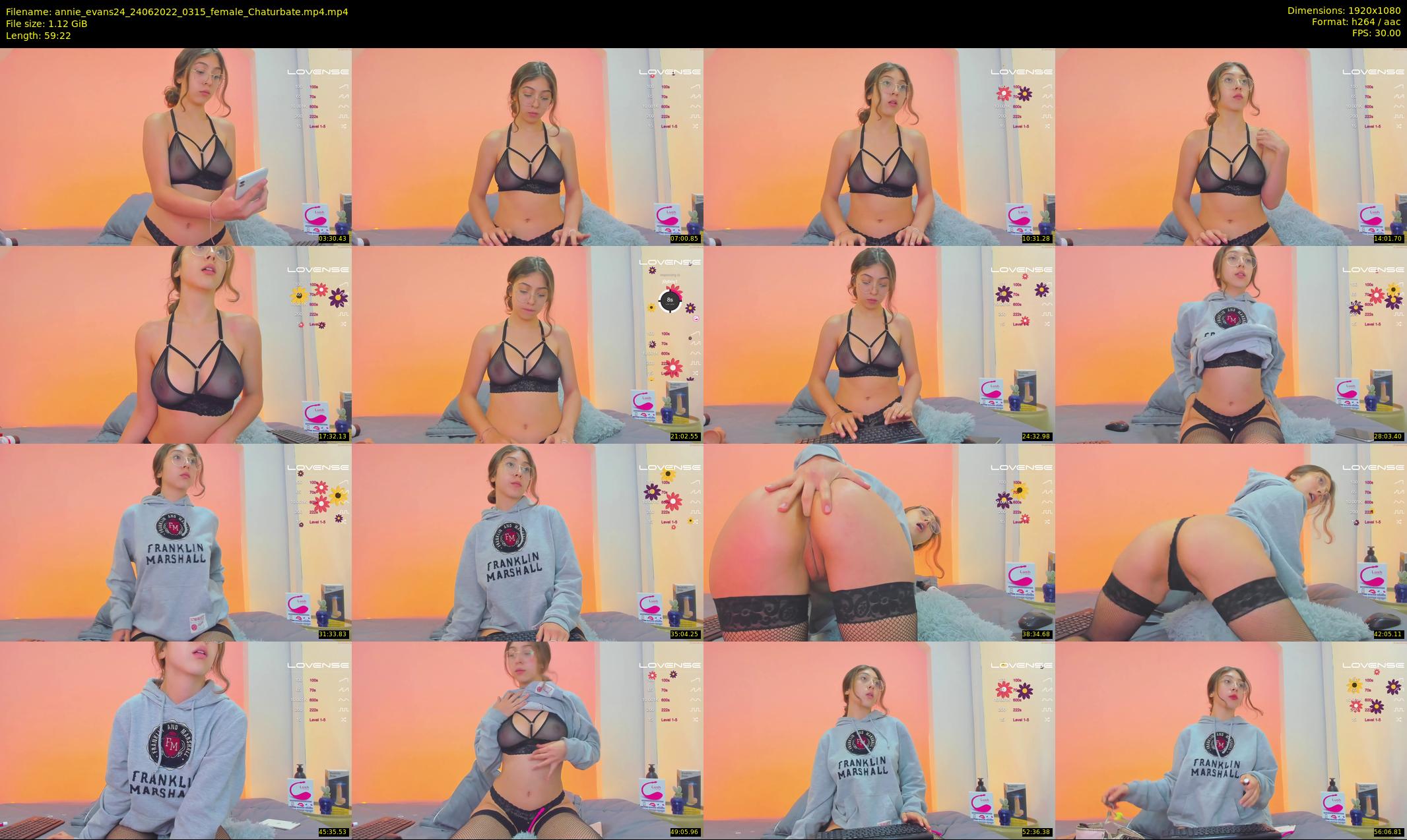 annie_evans24 — 60 minute Chaturbate female cam show recording, 1080p, Jun 24, 2022