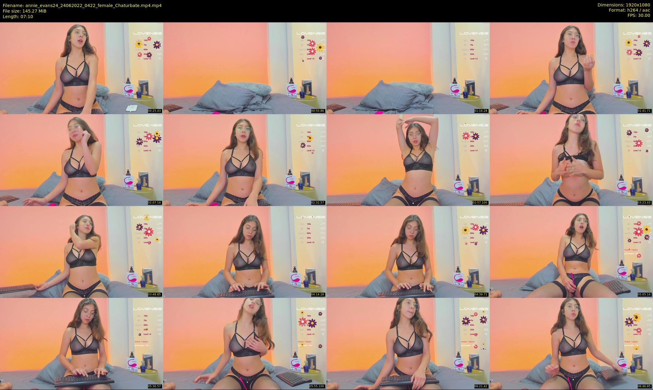 annie_evans24 — 8 minute Chaturbate female cam show recording, 1080p, Jun 24, 2022