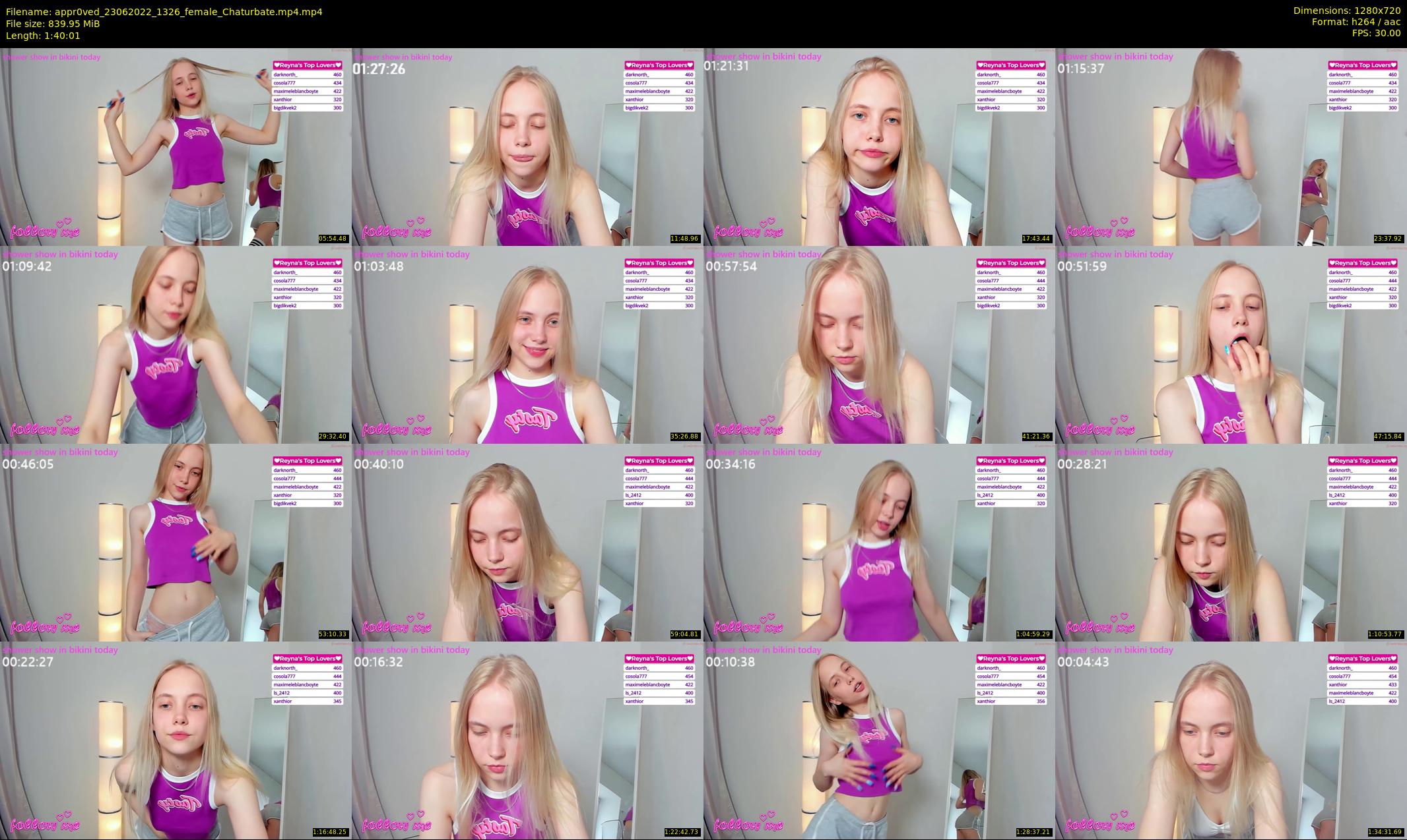appr0ved — 101 minute Chaturbate female cam show recording, 720p, Jun 23, 2022