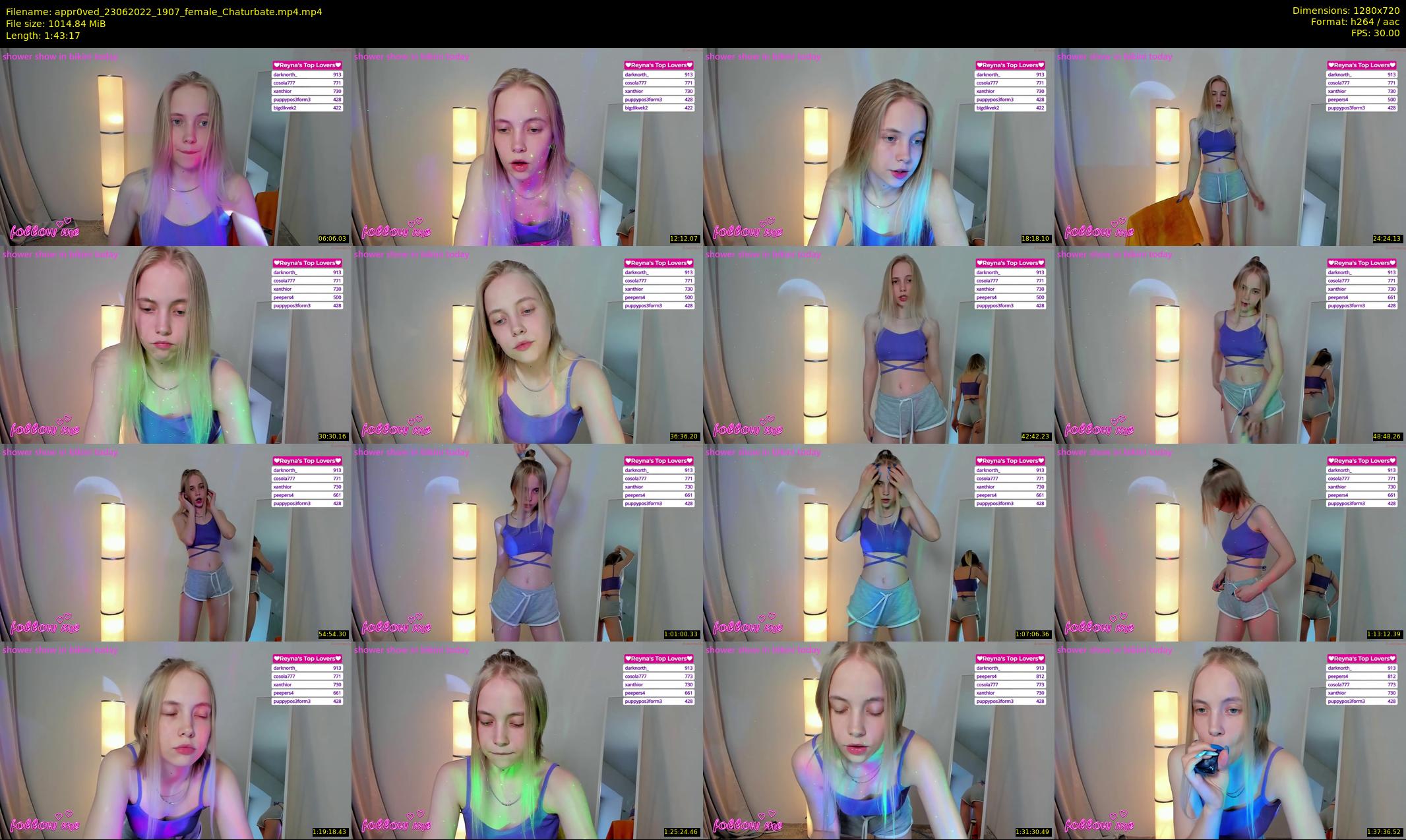 appr0ved — 104 minute Chaturbate female cam show recording, 720p, Jun 23, 2022
