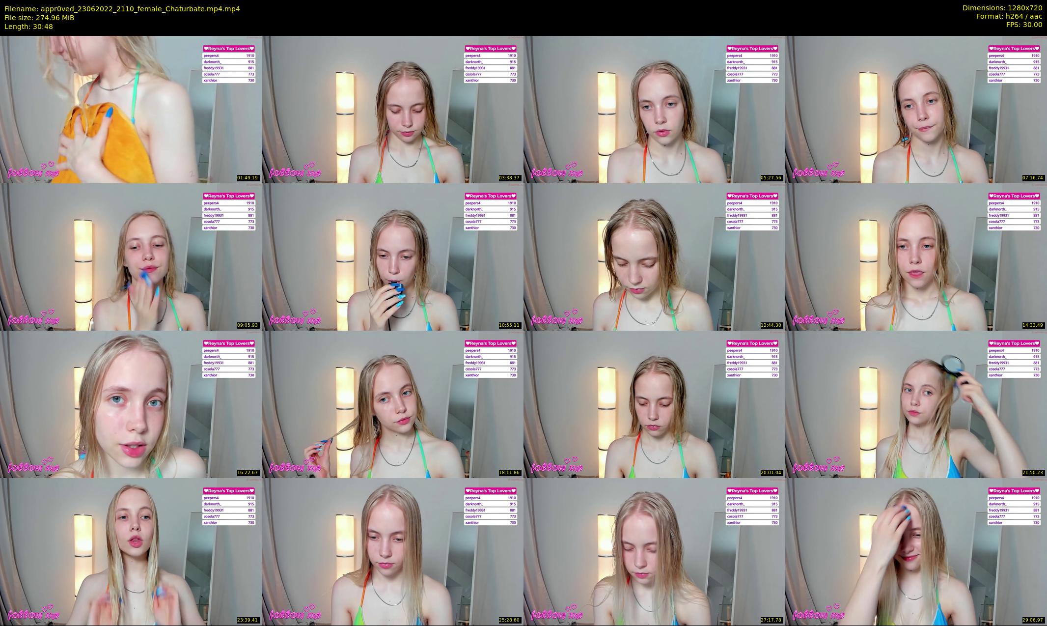 appr0ved — 31 minute Chaturbate female cam show recording, 720p, Jun 23, 2022