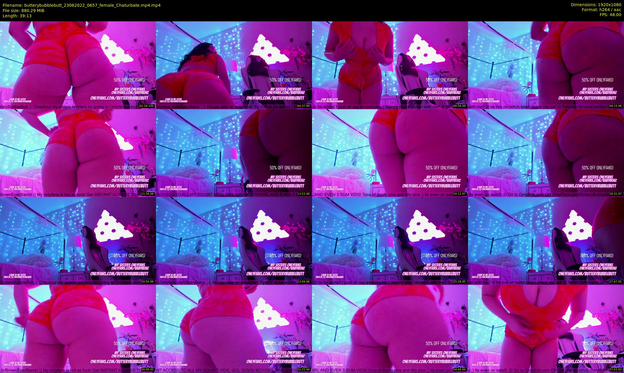 butterybubblebutt — 40 minute Chaturbate couple cam show recording, 1080p, Jun 23, 2022