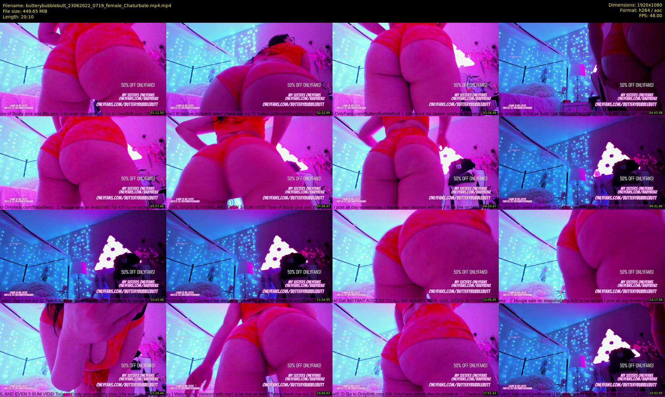 butterybubblebutt — 21 minute Chaturbate couple cam show recording, 1080p, Jun 23, 2022