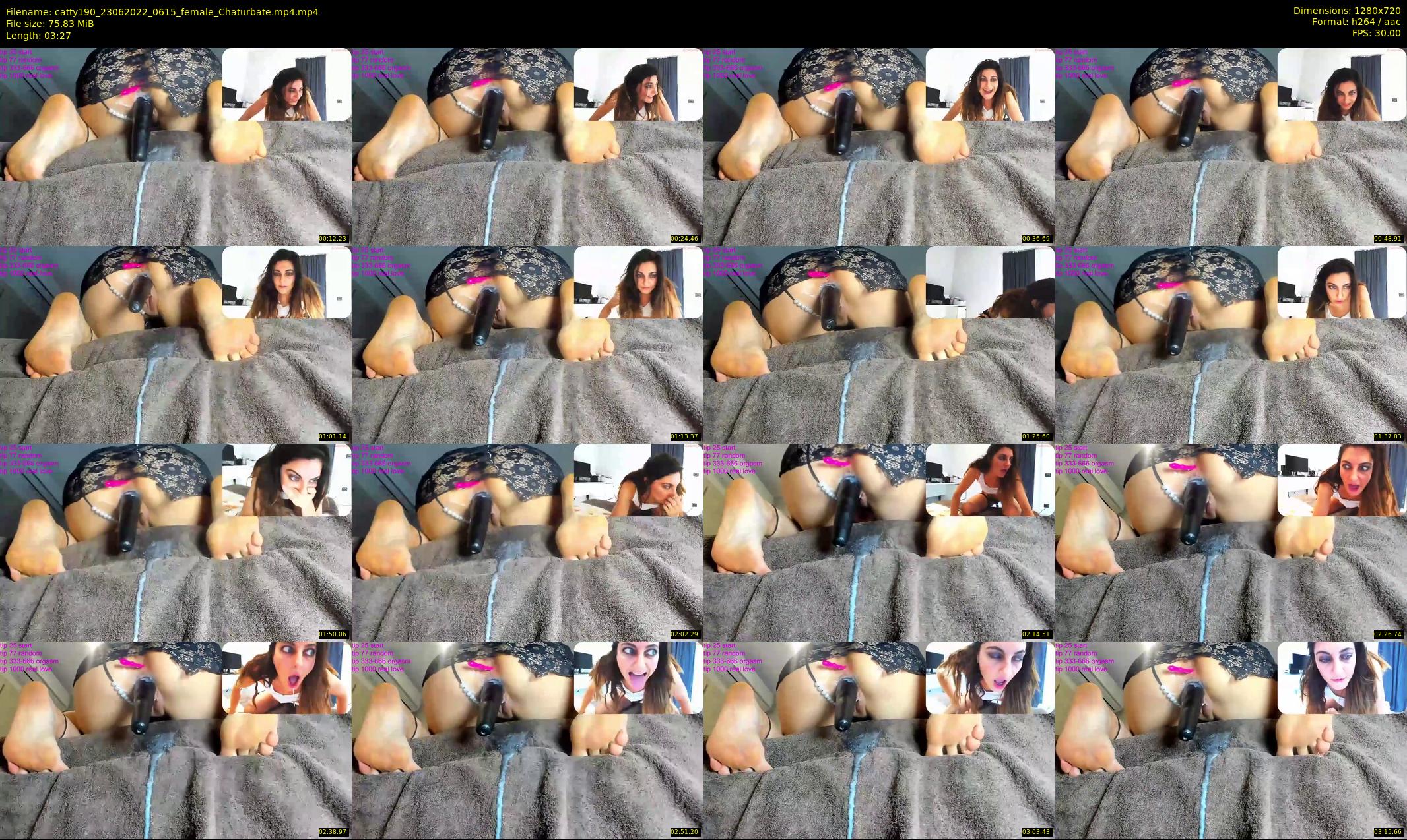 catty190 — 4 minute Chaturbate female cam show recording, 720p, Jun 23, 2022