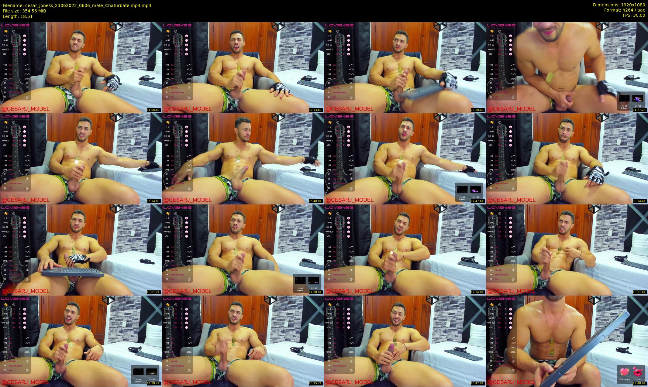 cesar_joness — 19 minute Chaturbate male cam show recording, 1080p, Jun 23, 2022