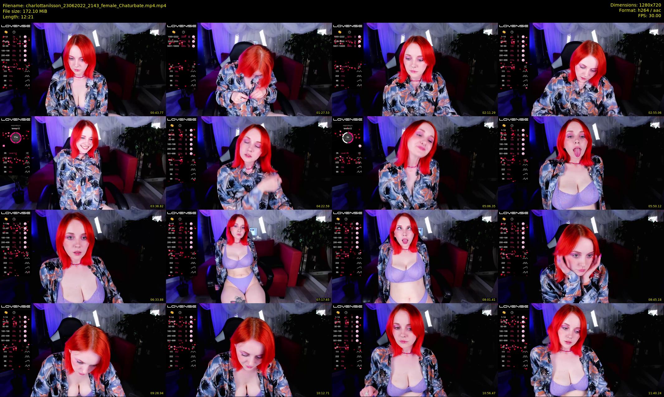 charlottanilsson — 13 minute Chaturbate female cam show recording, 720p, Jun 23, 2022