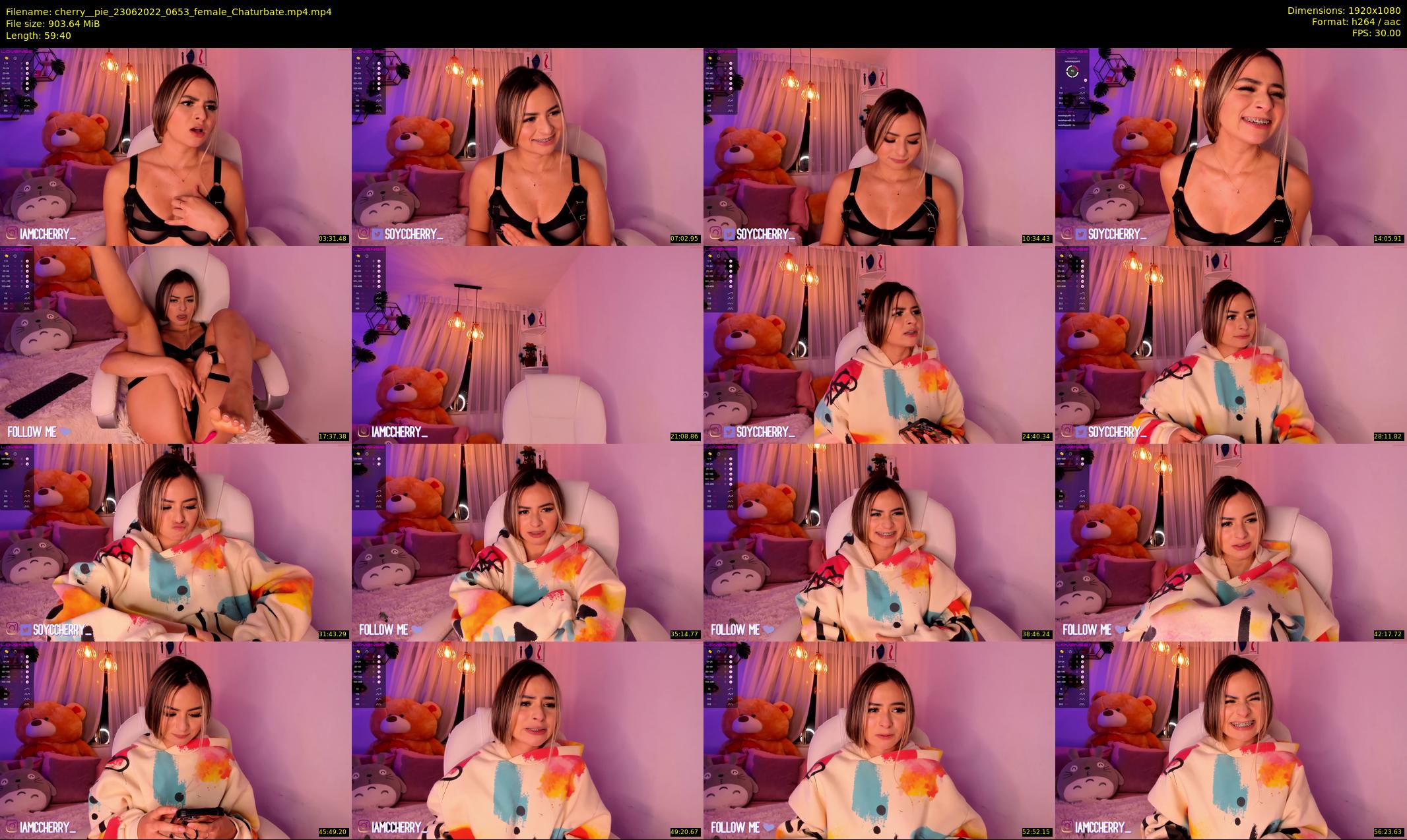 cherry__pie — 60 minute Chaturbate female cam show recording, 1080p, Jun 23, 2022