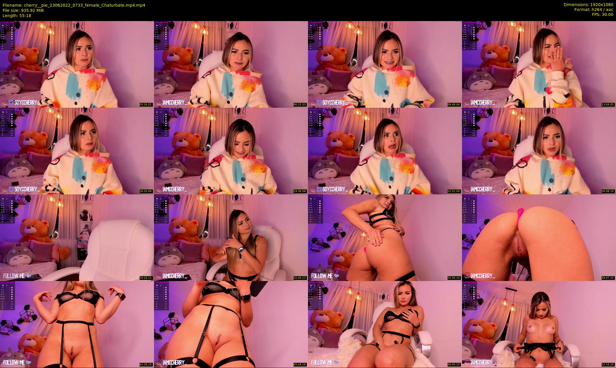cherry__pie — 56 minute Chaturbate female cam show recording, 1080p, Jun 23, 2022