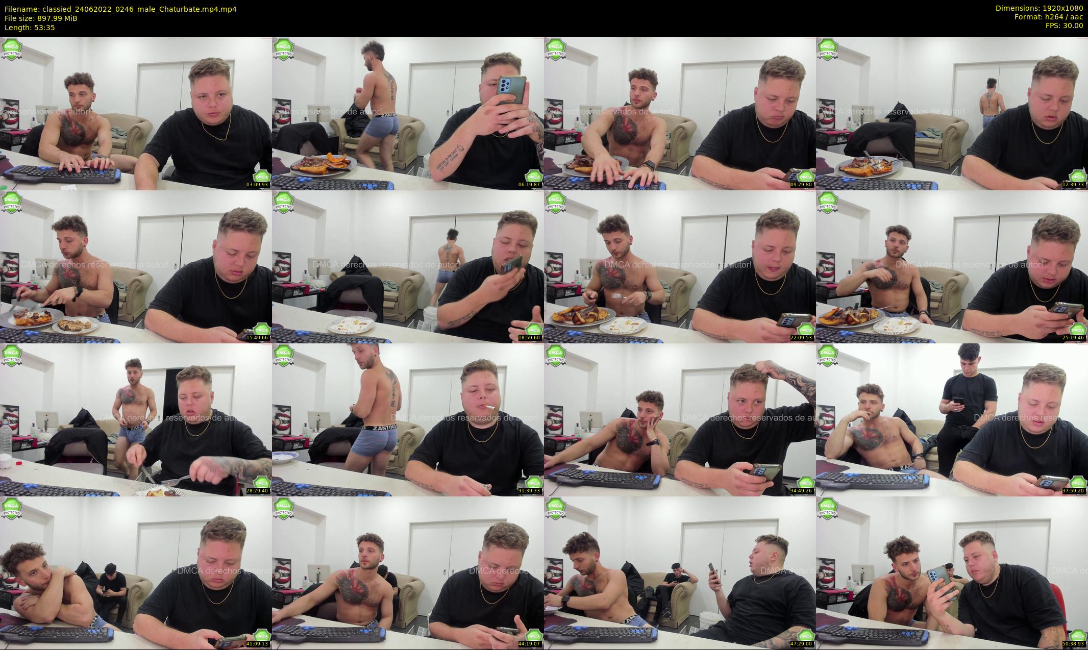 classied — 54 minute Chaturbate male cam show recording, 1080p, Jun 24, 2022