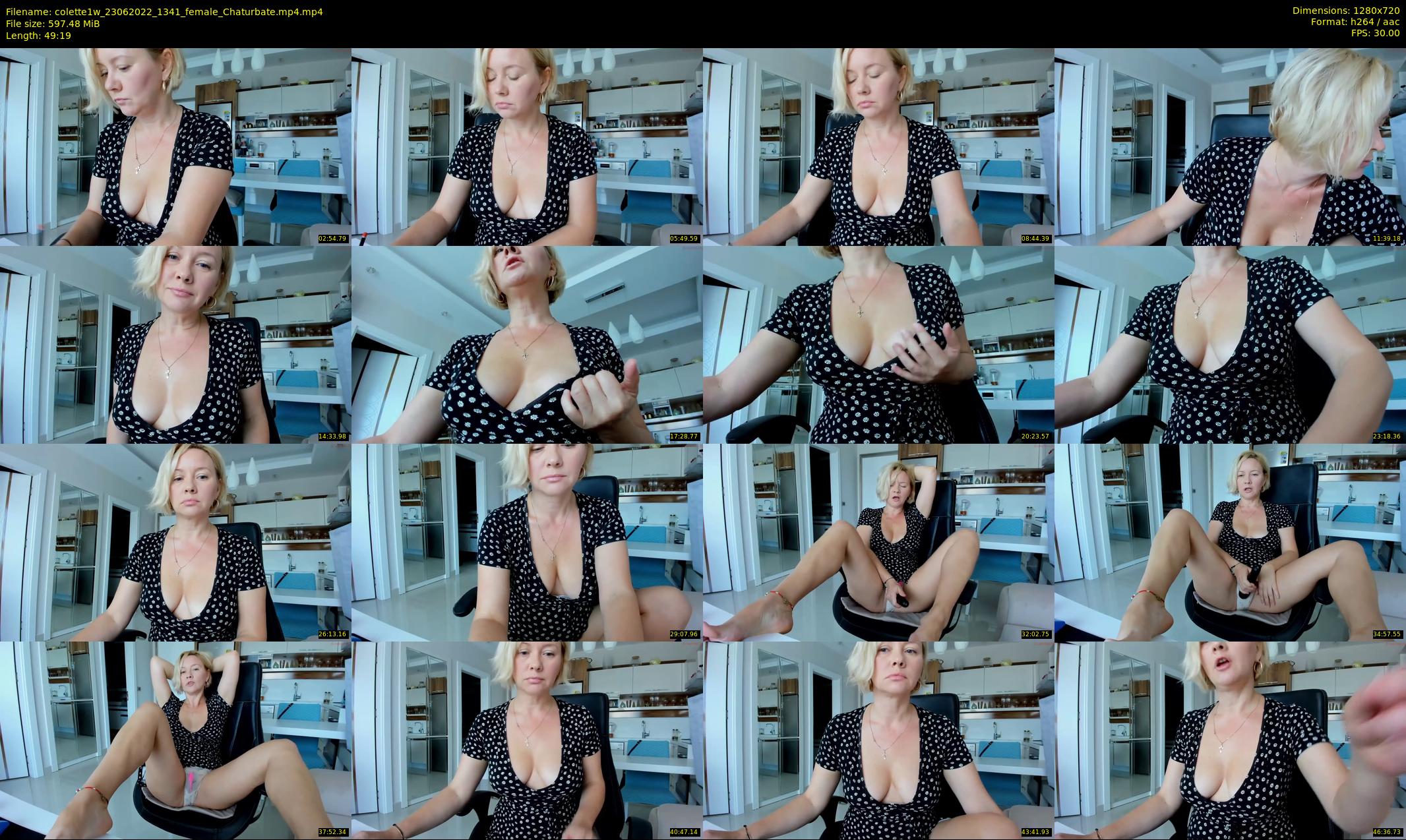 colette1w — 50 minute Chaturbate female cam show recording, 720p, Jun 23, 2022
