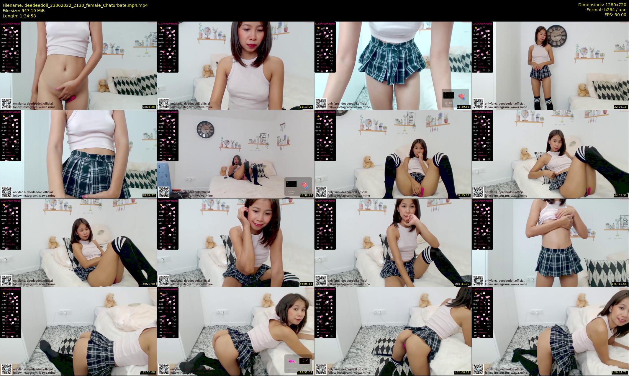 deedeedoll — 95 minute Chaturbate female cam show recording, 720p, Jun 23, 2022