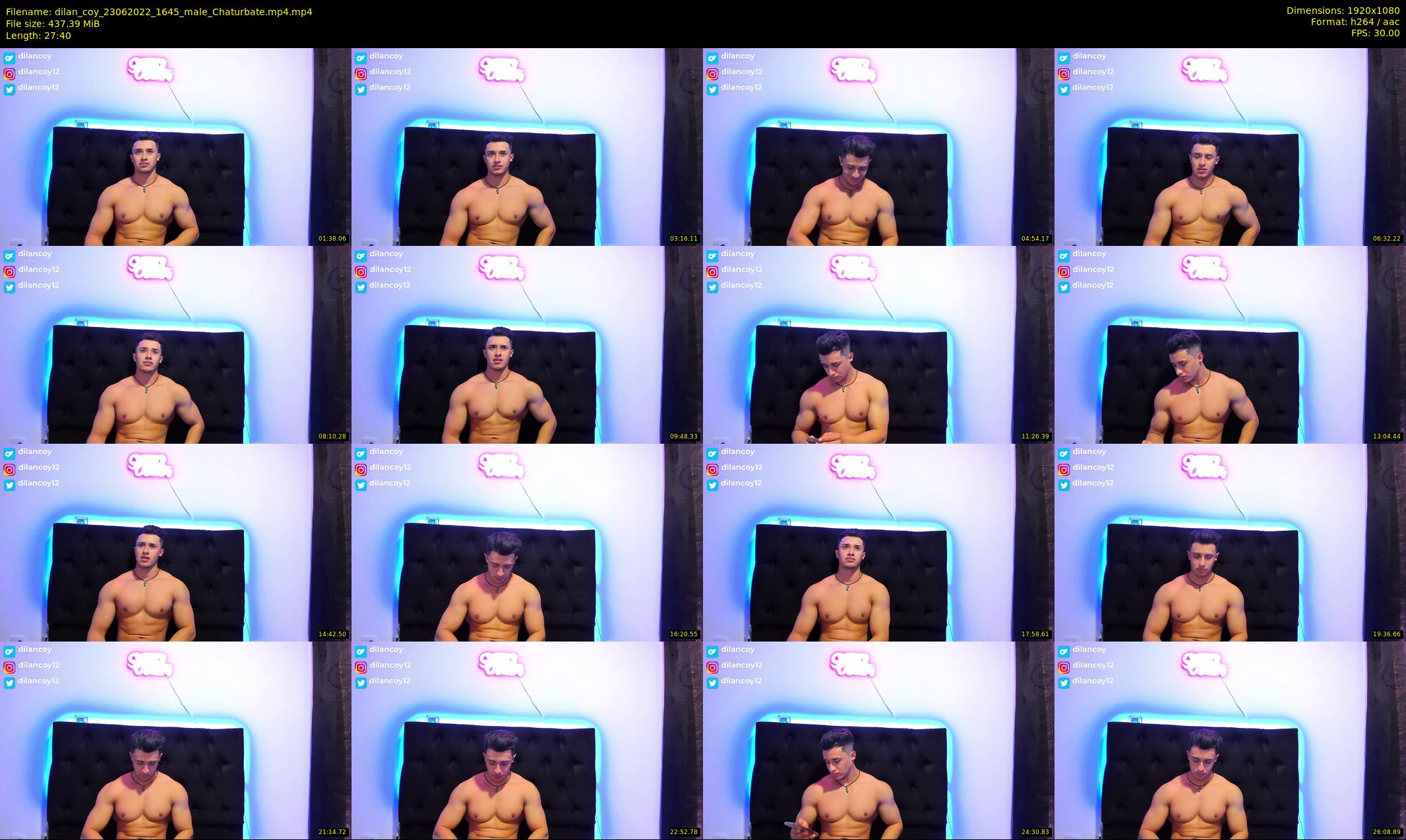 dilan_coy — 28 minute Chaturbate male cam show recording, 1080p, Jun 23, 2022