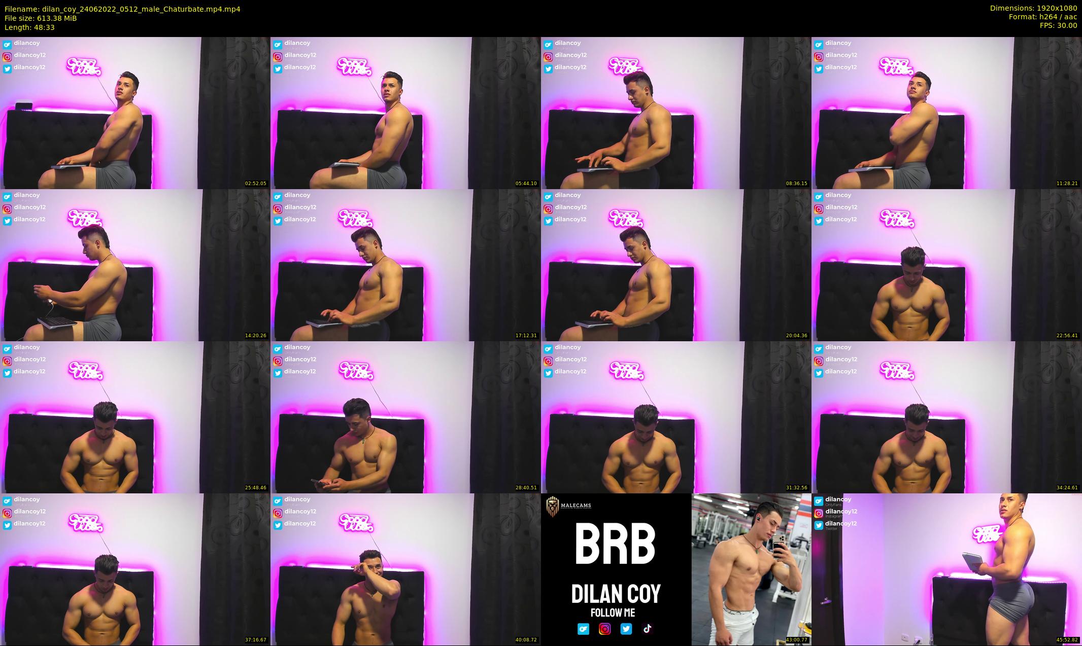 dilan_coy — 49 minute Chaturbate male cam show recording, 1080p, Jun 24, 2022