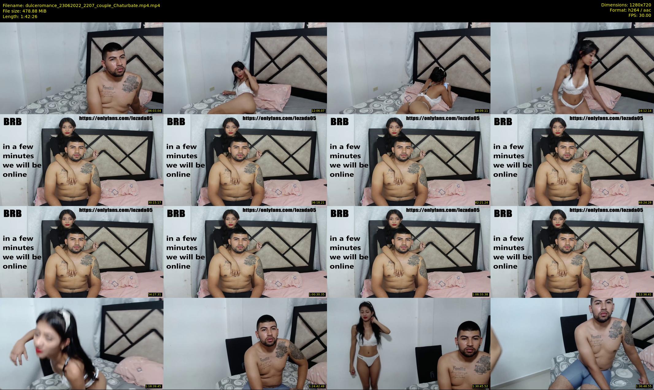 dulceromance — 103 minute Chaturbate couple cam show recording, 720p, Jun 23, 2022