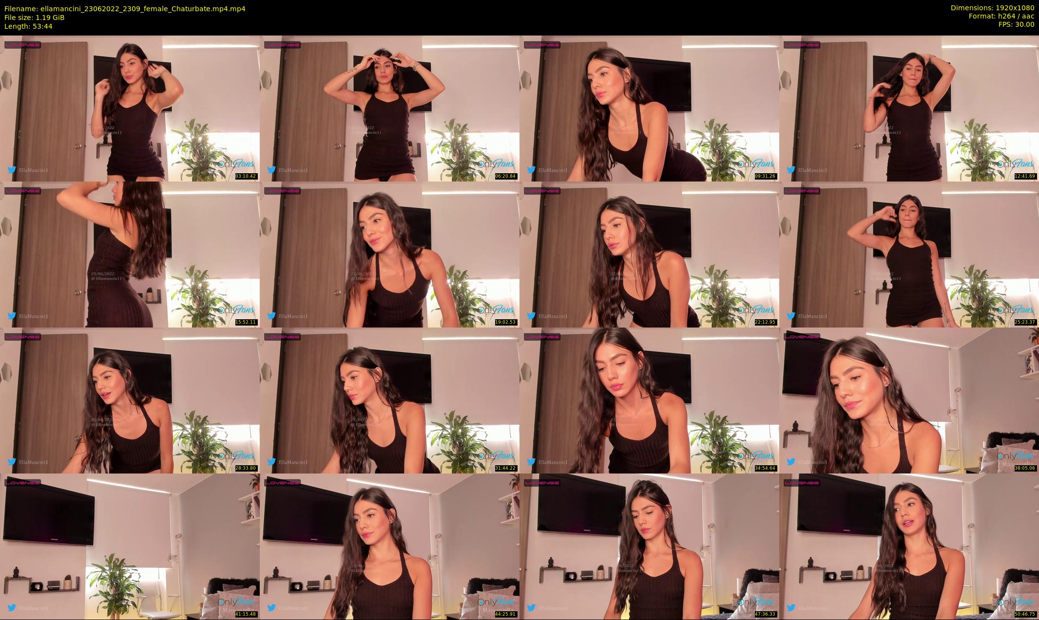 ellamancini — 54 minute Chaturbate female cam show recording, 1080p, Jun 23, 2022