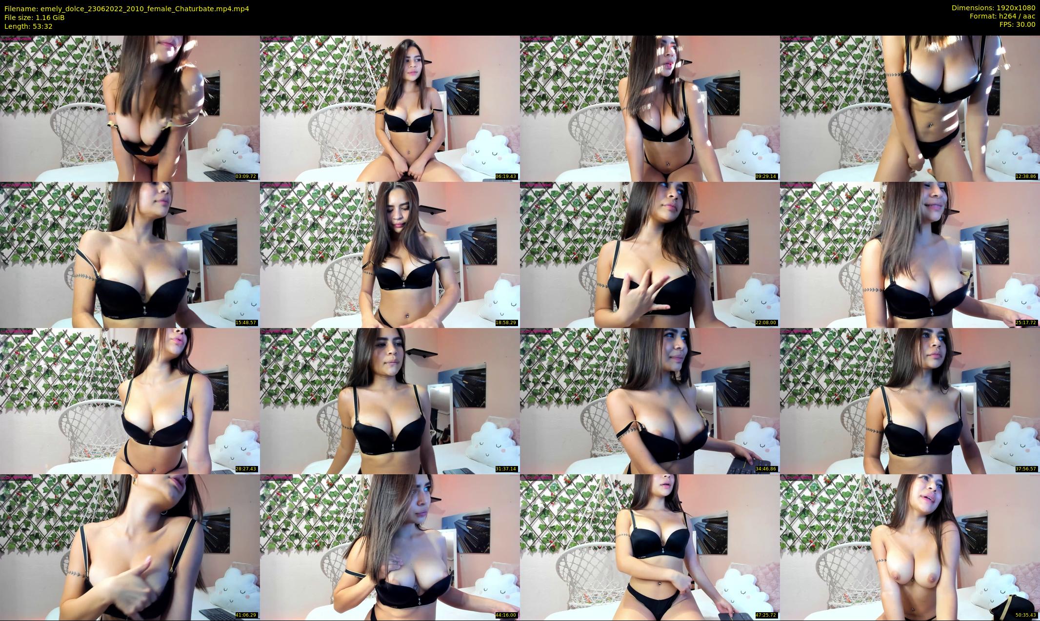 emely_dolce — 54 minute Chaturbate female cam show recording, 1080p, Jun 23, 2022