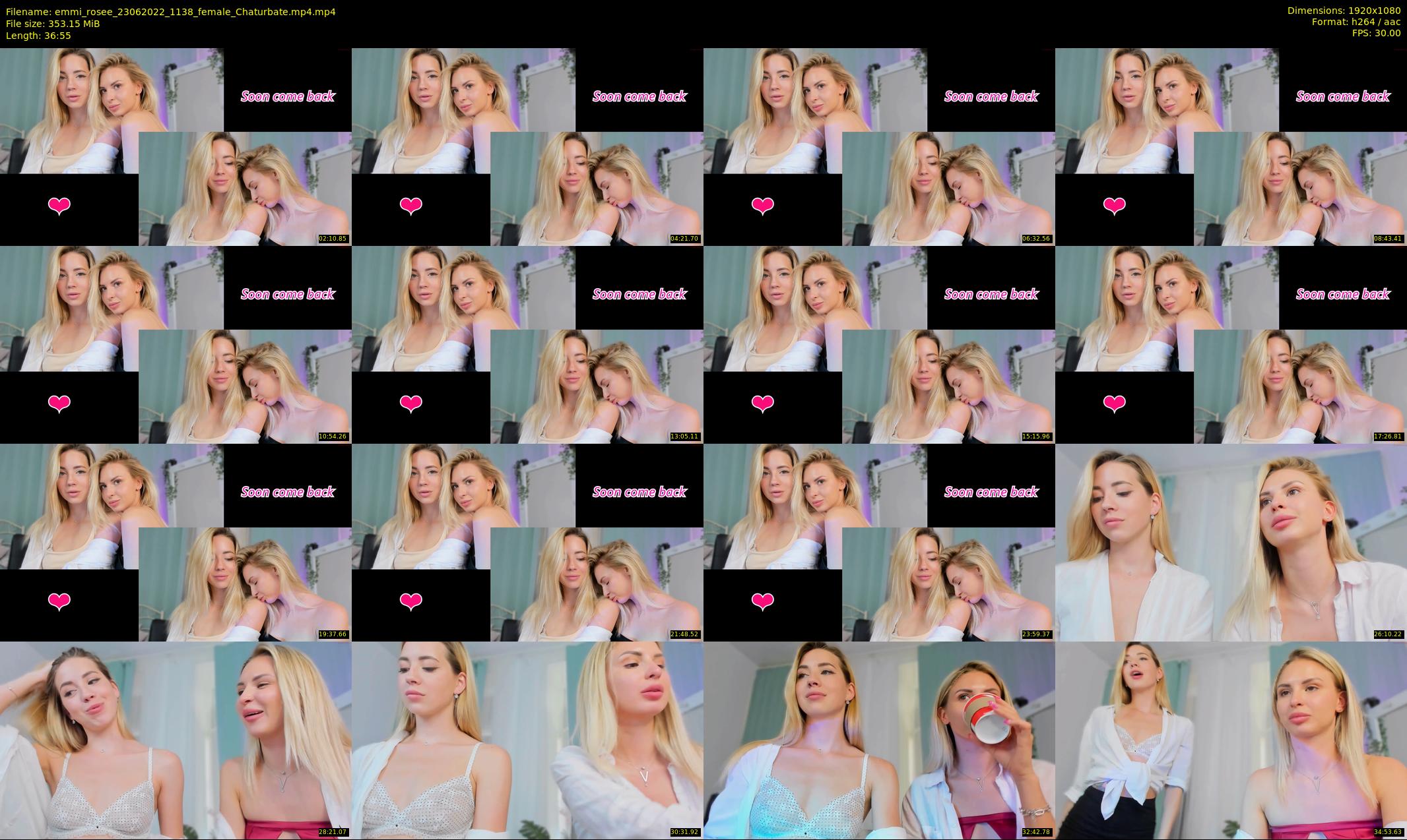 emmi_rosee — 37 minute Chaturbate female cam show recording, 1080p, Jun 23, 2022