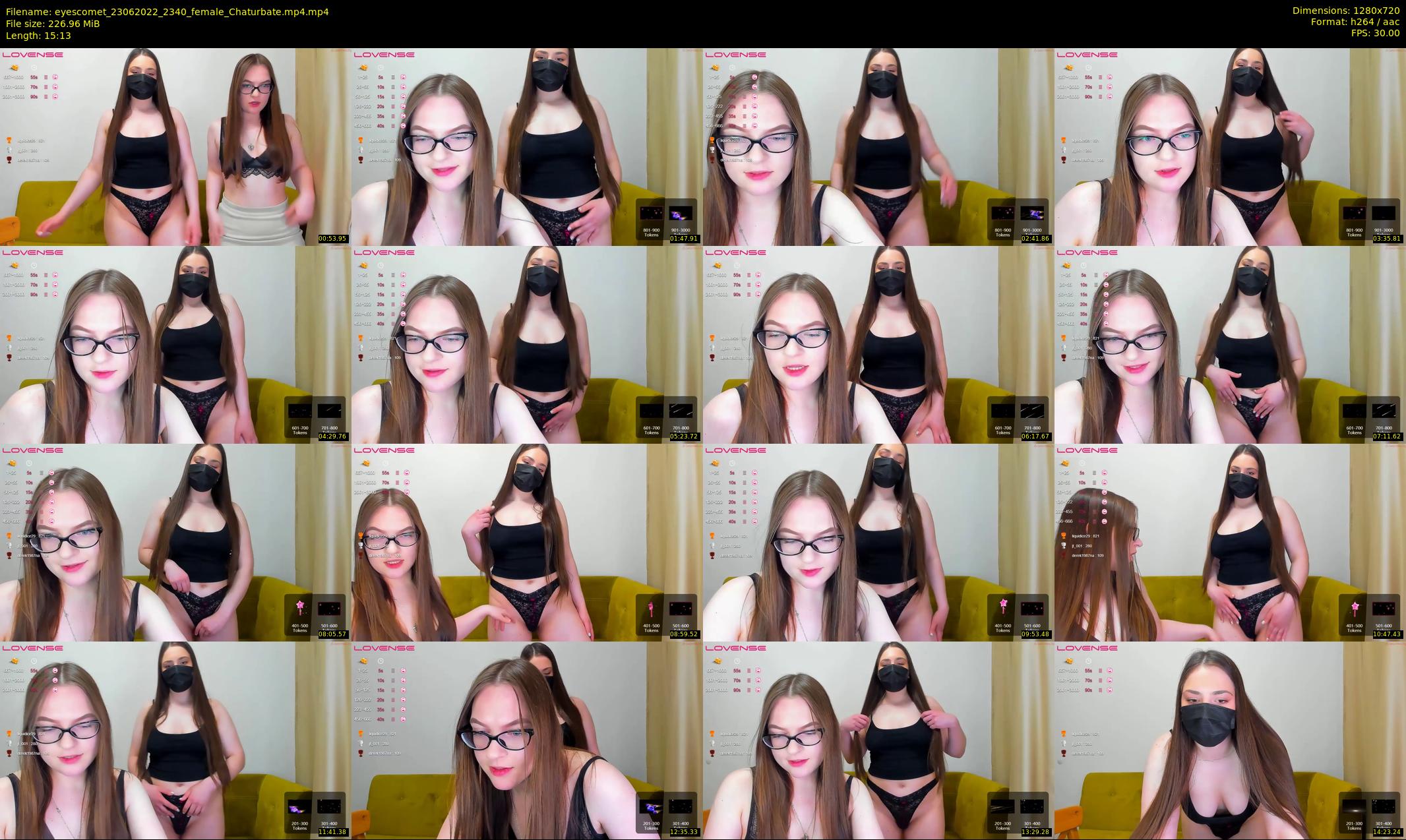 eyescomet — 16 minute Chaturbate female cam show recording, 720p, Jun 23, 2022
