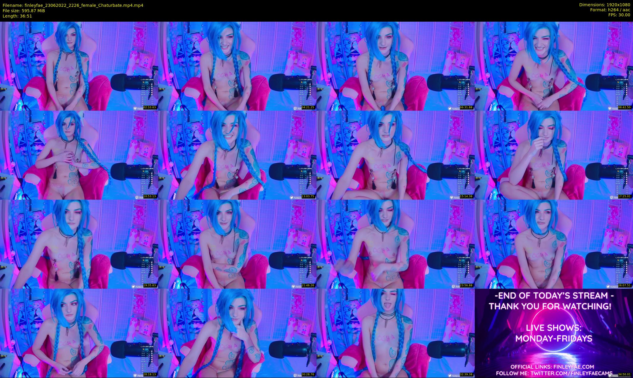 finleyfae — 37 minute Chaturbate female cam show recording, 1080p, Jun 23, 2022