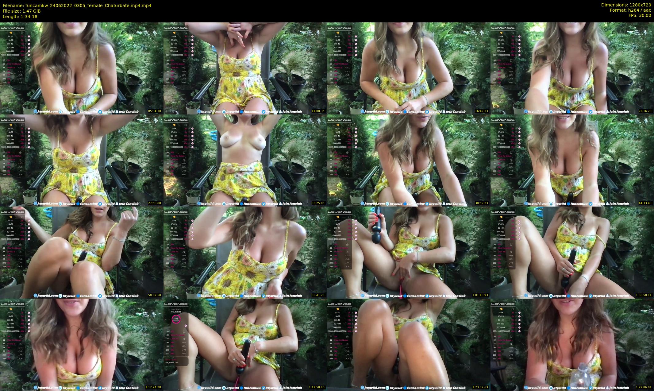 funcamkw — 95 minute Chaturbate female cam show recording, 720p, Jun 24, 2022