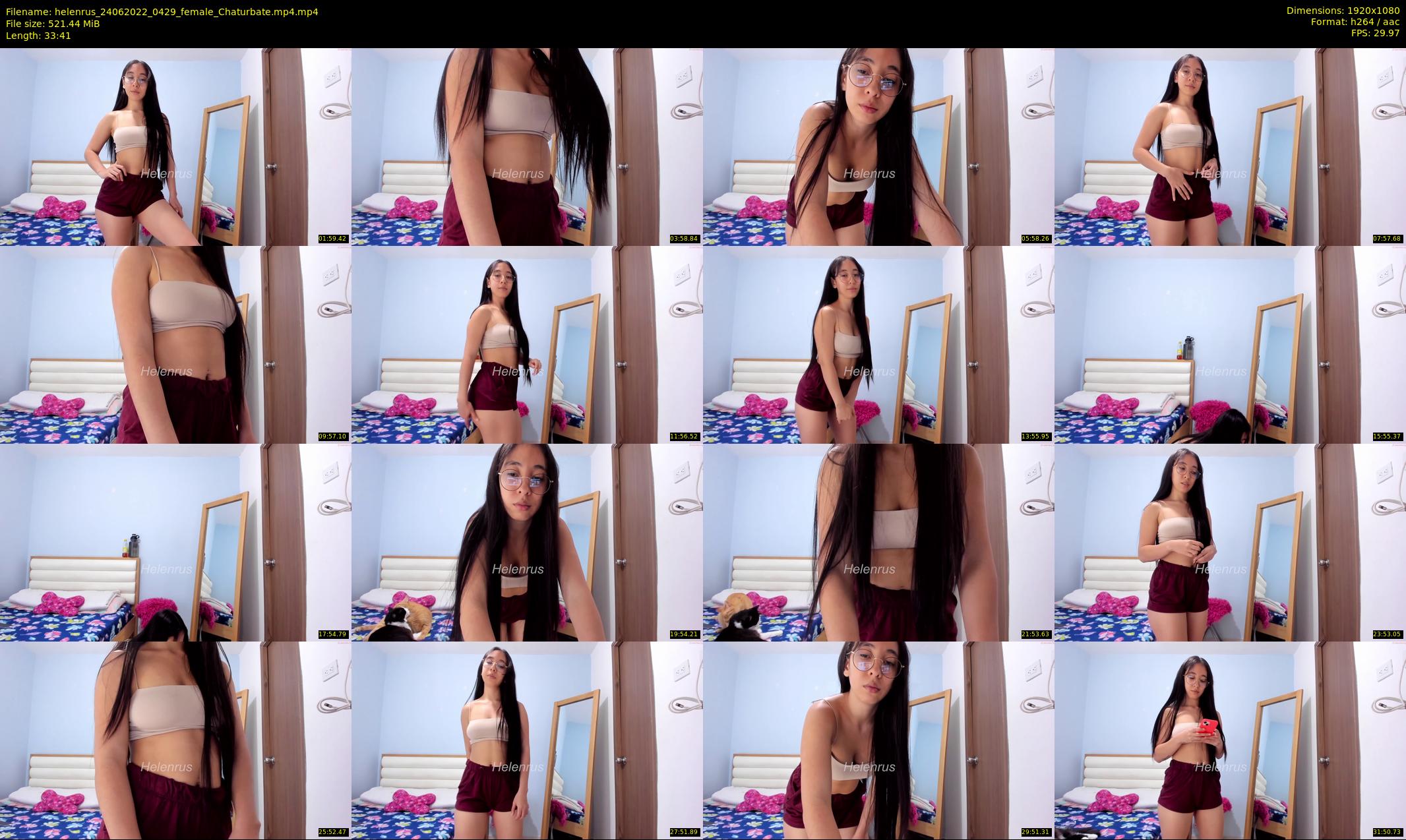 helenrus — 34 minute Chaturbate female cam show recording, 1080p, Jun 24, 2022