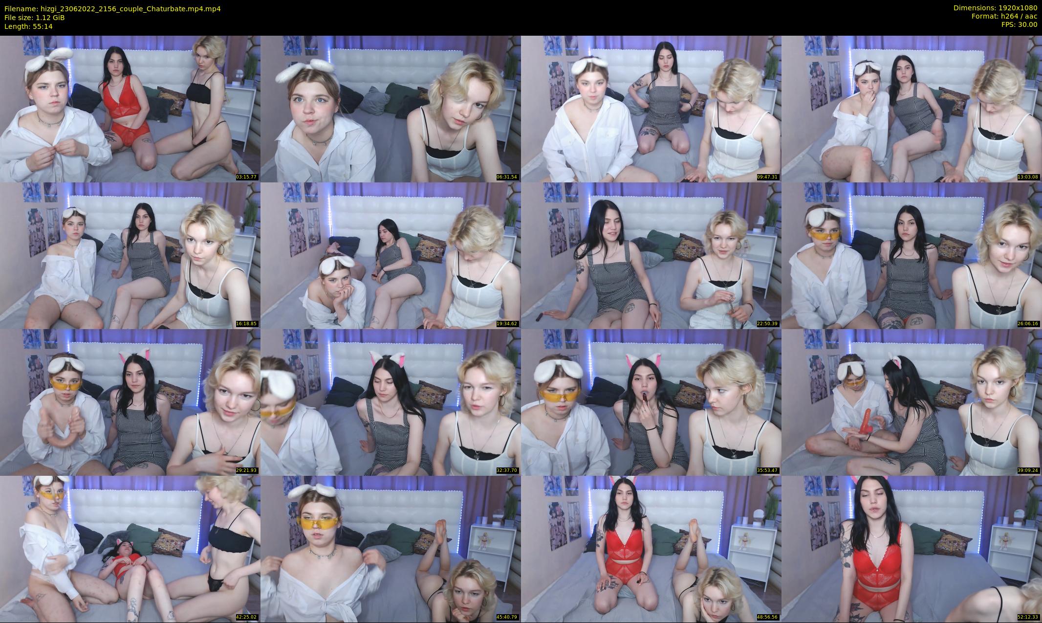 hizgi — 56 minute Chaturbate couple cam show recording, 1080p, Jun 23, 2022