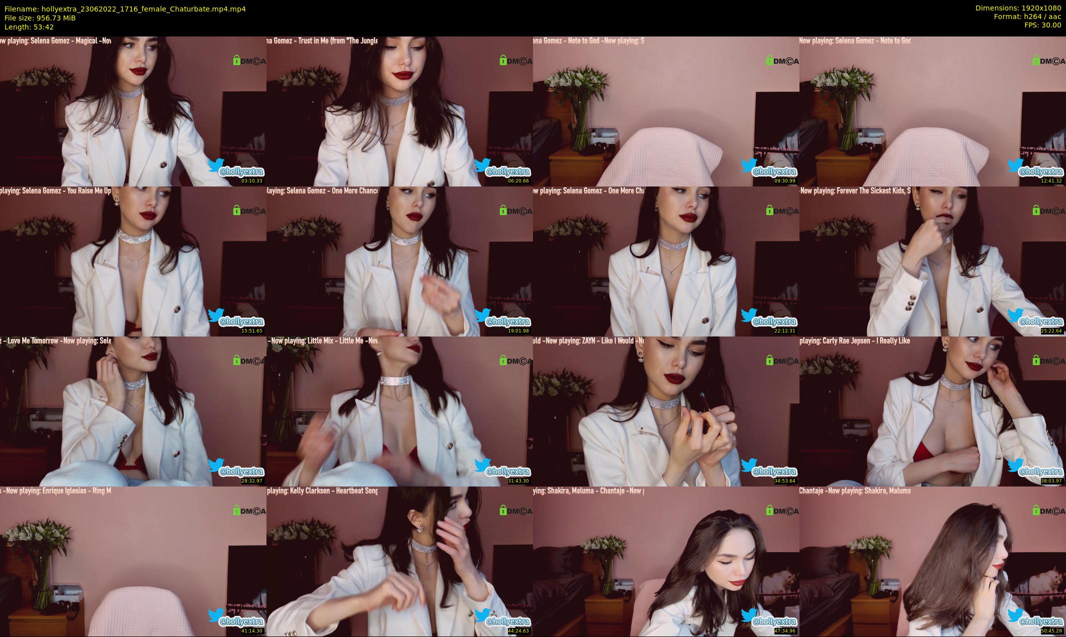 hollyextra — 54 minute Chaturbate female cam show recording, 1080p, Jun 23, 2022