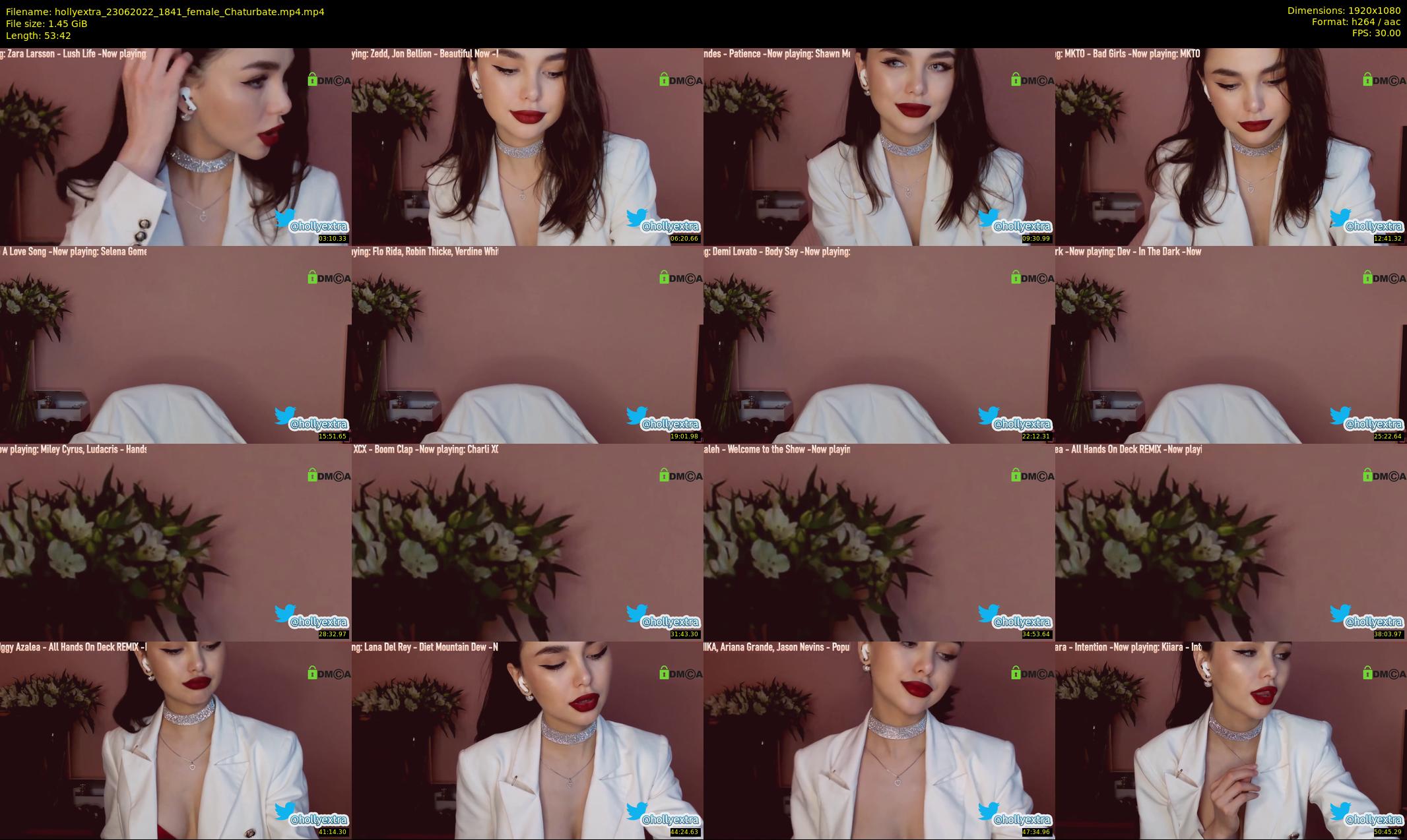 hollyextra — 54 minute Chaturbate female cam show recording, 1080p, Jun 23, 2022